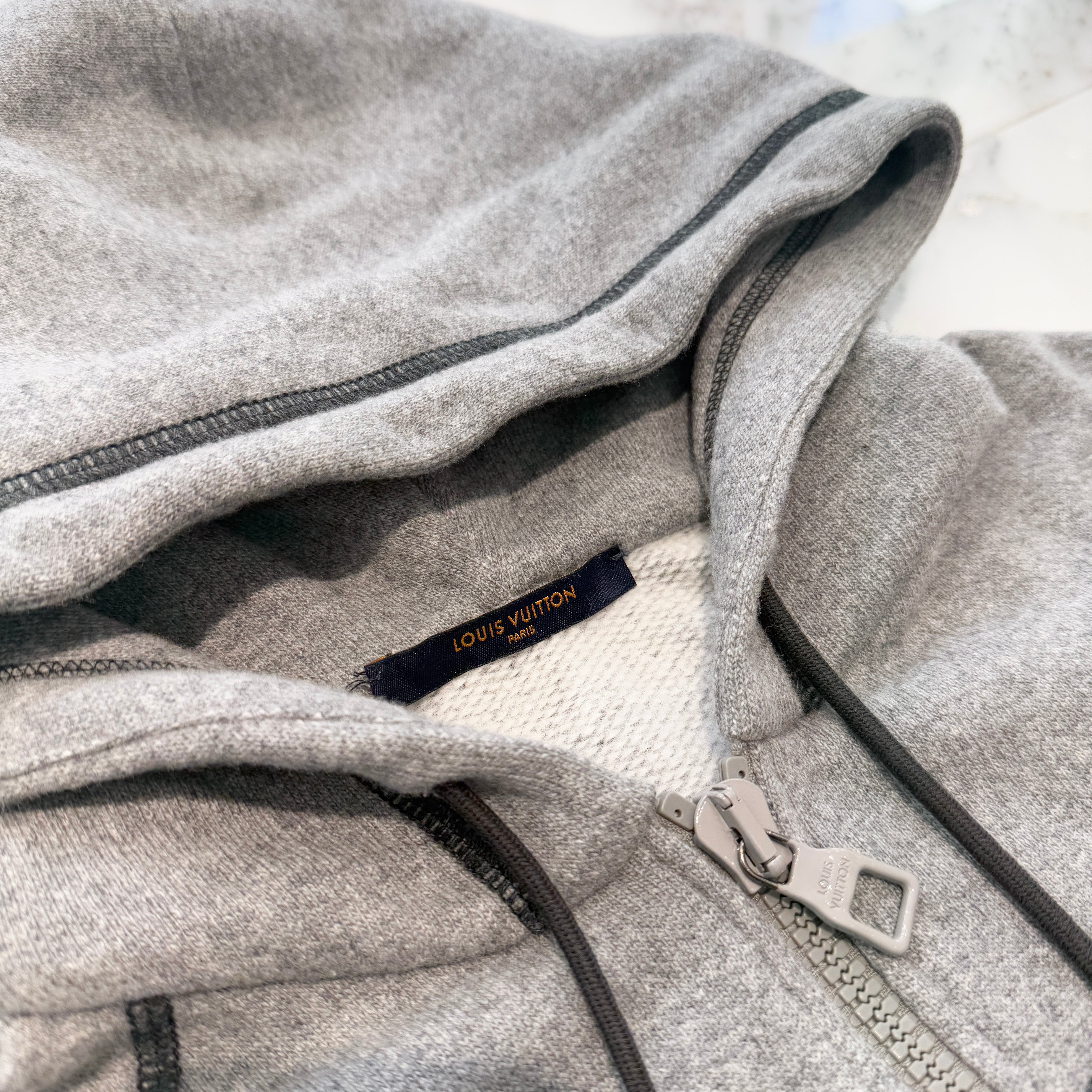 LOUIS VUITTON × NBA 2021AW Logo Embroidery Zip Up Hoodie Size S ルイ・ヴィトン × エヌビーエー ロゴエンブロイダリー ジップアップフーディ サイズS