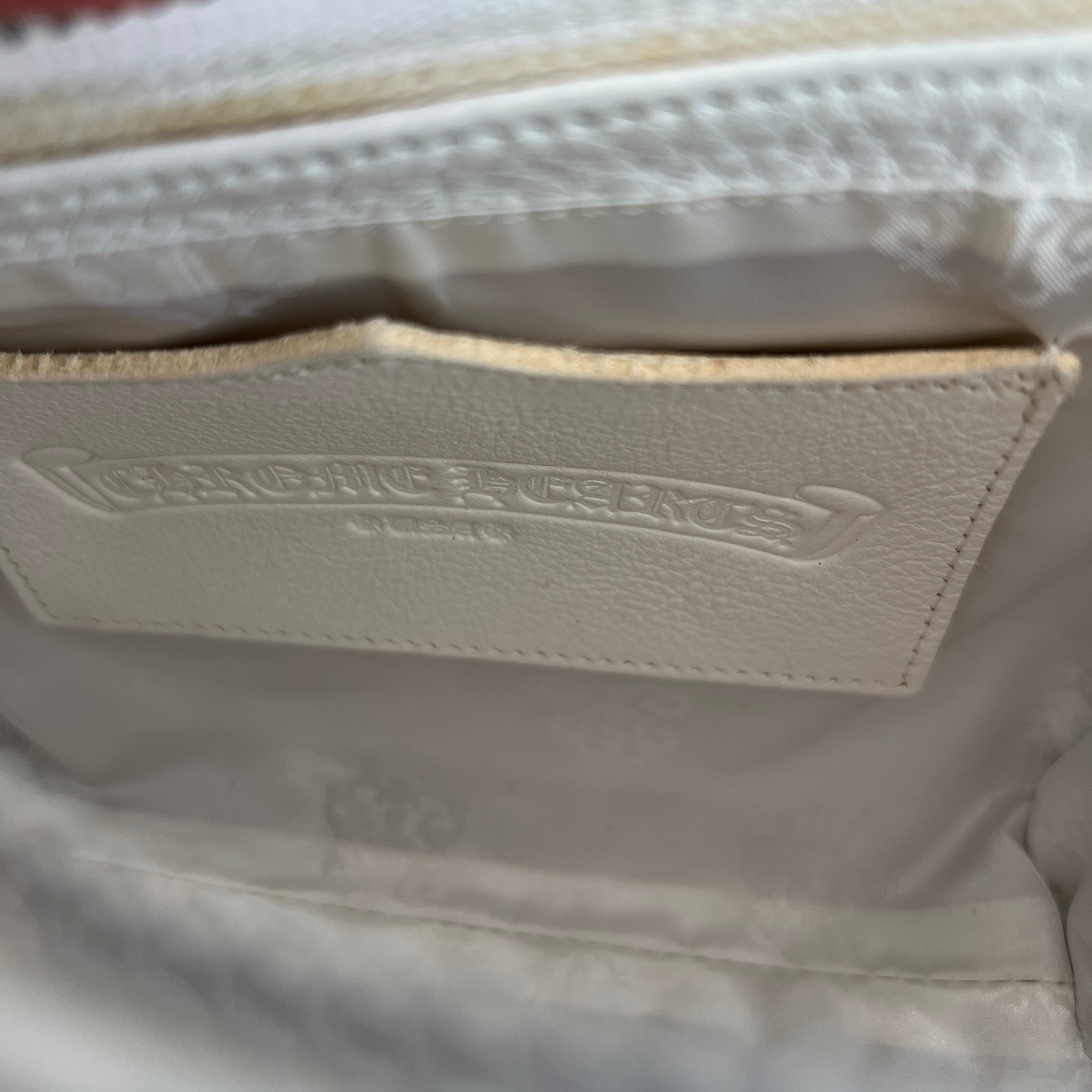 CHROME HEARTS DOG ADAMS Silver Cross Leather Shoulder Hand Bag クロムハーツ ドッグアダムズ シルバークロス レザー ショルダー ハンドバッグ