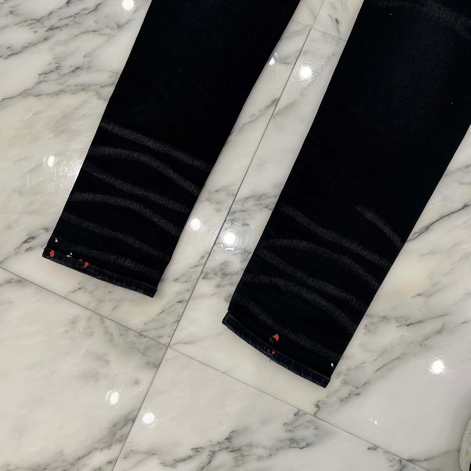 AMIRI MX-1 Paint Splatter Stretch Skinny Jeans Size 32 アミリ MX-1