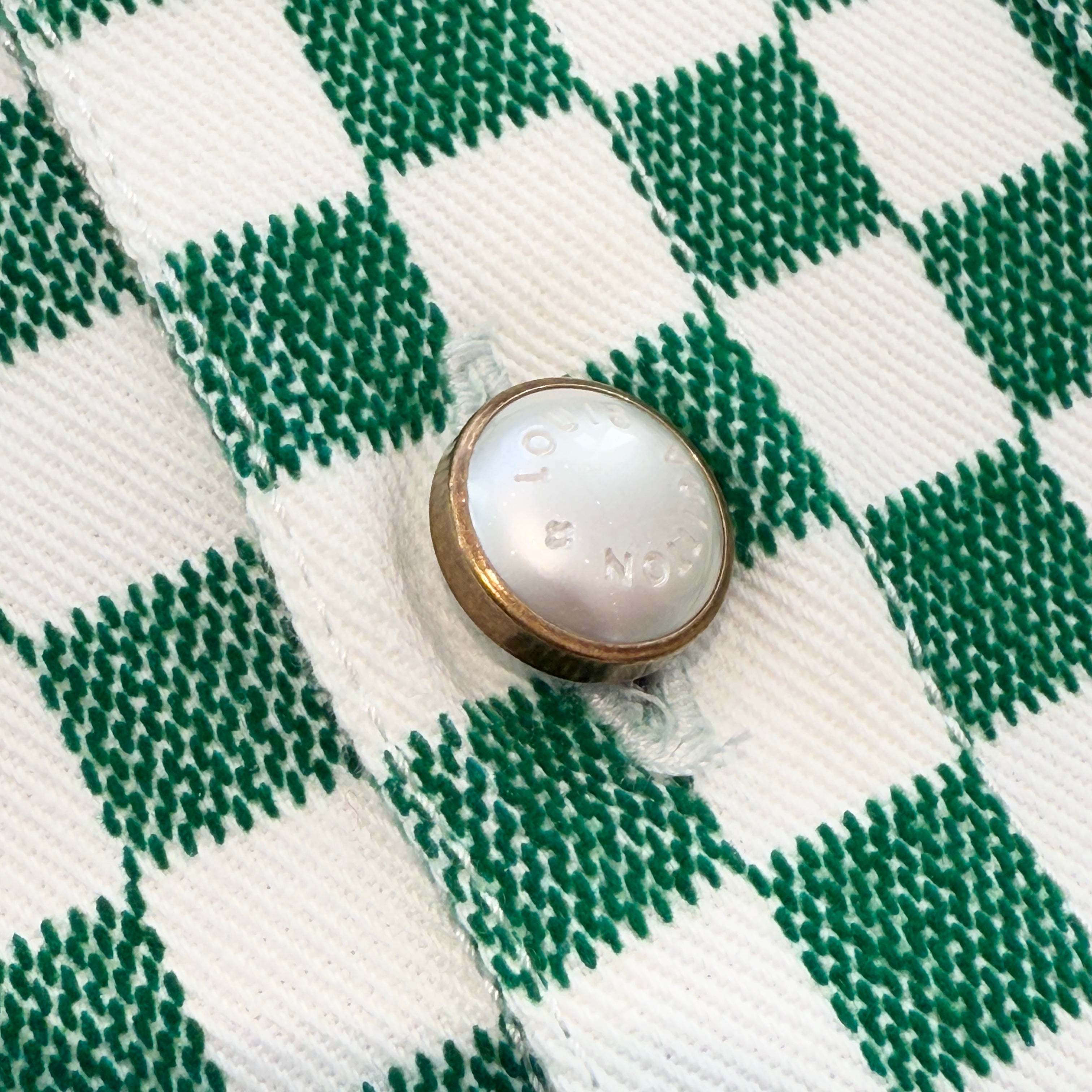 LOUIS VUITTON 2024SS Fuzzy Damier Ⅾenim Overshirt 1AFHUM Size 44 ルイヴィトン ファジーダミエ デニムオーバーシャツ サイズ44