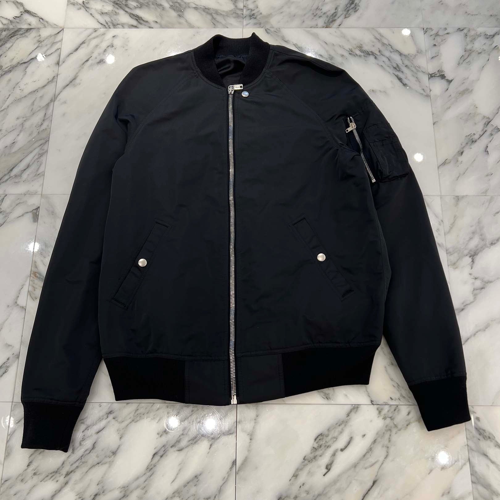 Rick Owens 2019SS Shoulder Pocket Raglan Bomber Jacket RU19S2792-TF Size 50 リックオウエンス 肩ポケットラグランボンバージャケット サイズ50