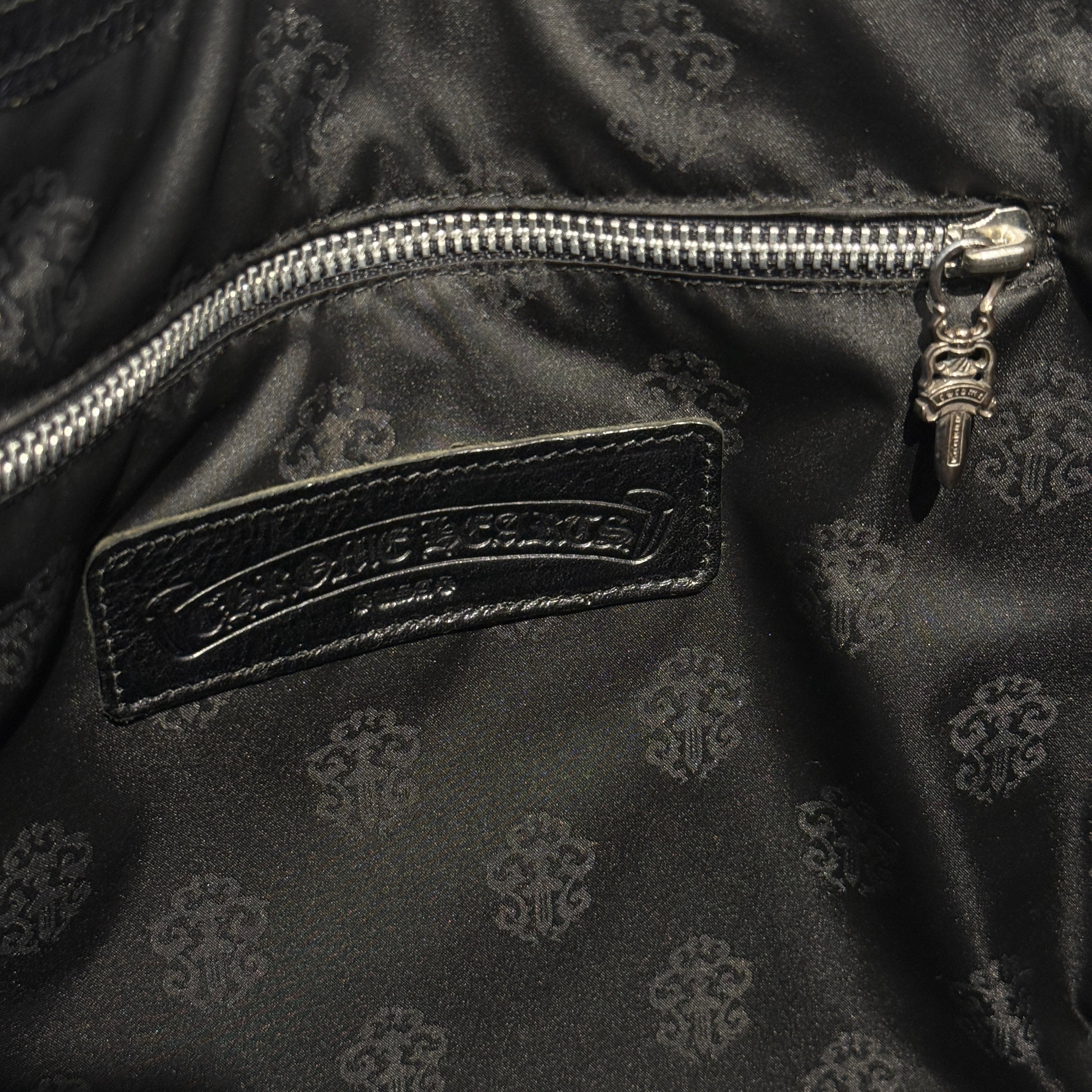 CHROME HEARTS 3 Cemetery Cross Patch Leather Tote Bag クロムハーツ 3セメタリークロス レザーパッチ トートバッグ