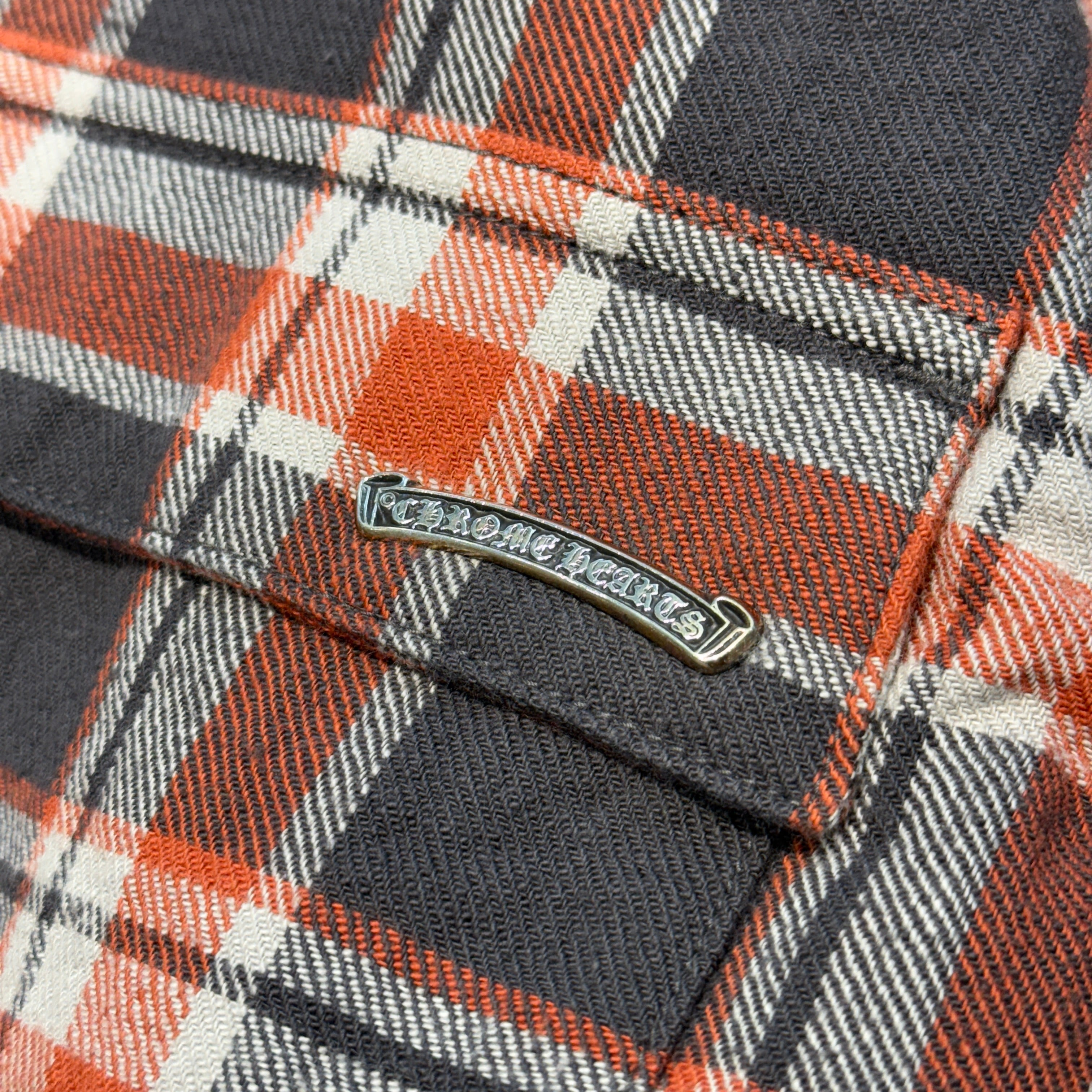 CHROME HEARTS YNOT Workn Padded FLANNEL CHECK SHIRT JACKET Size L クロムハーツ ワイノット ワーキンパデッド フランネルチェック シャツジャケット サイズL