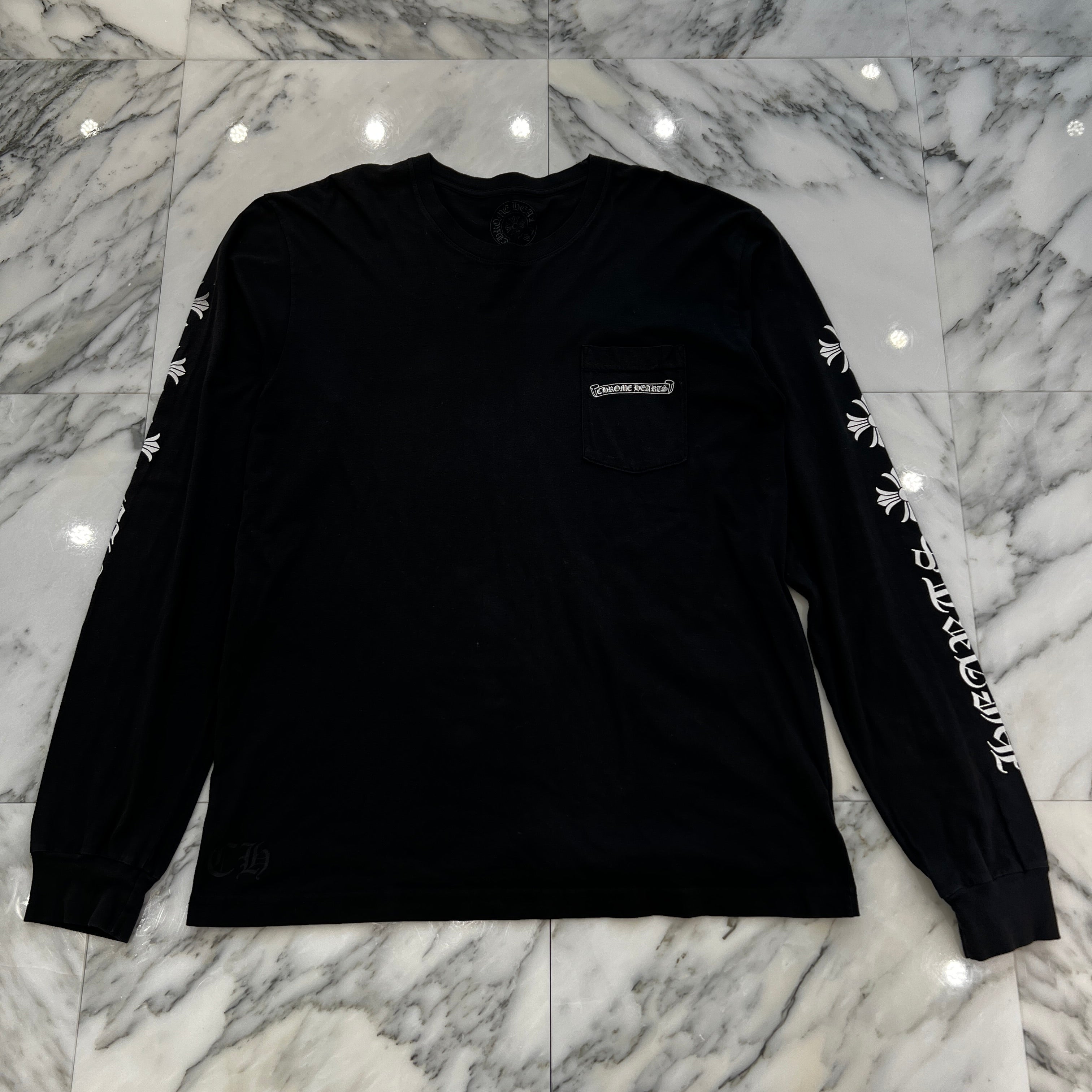 CHROME HEARTS Scroll CH Plus Long Sleeve Tee Size XL クロムハーツ スクロール CHプラス ロングスリーブTシャツ サイズXL
