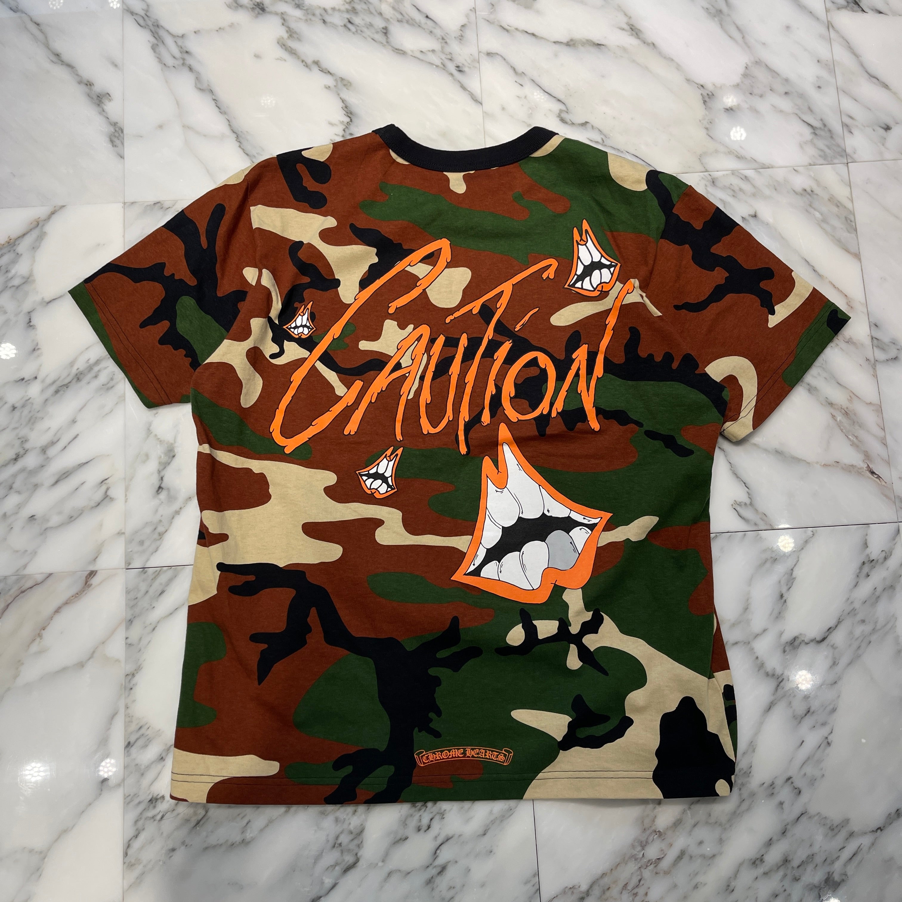 CHROME HEARTS × MATTY BOY 2022SS PPO CAUTION Tee Size L クロムハーツ × マッティボーイ コーションTシャツ サイズL