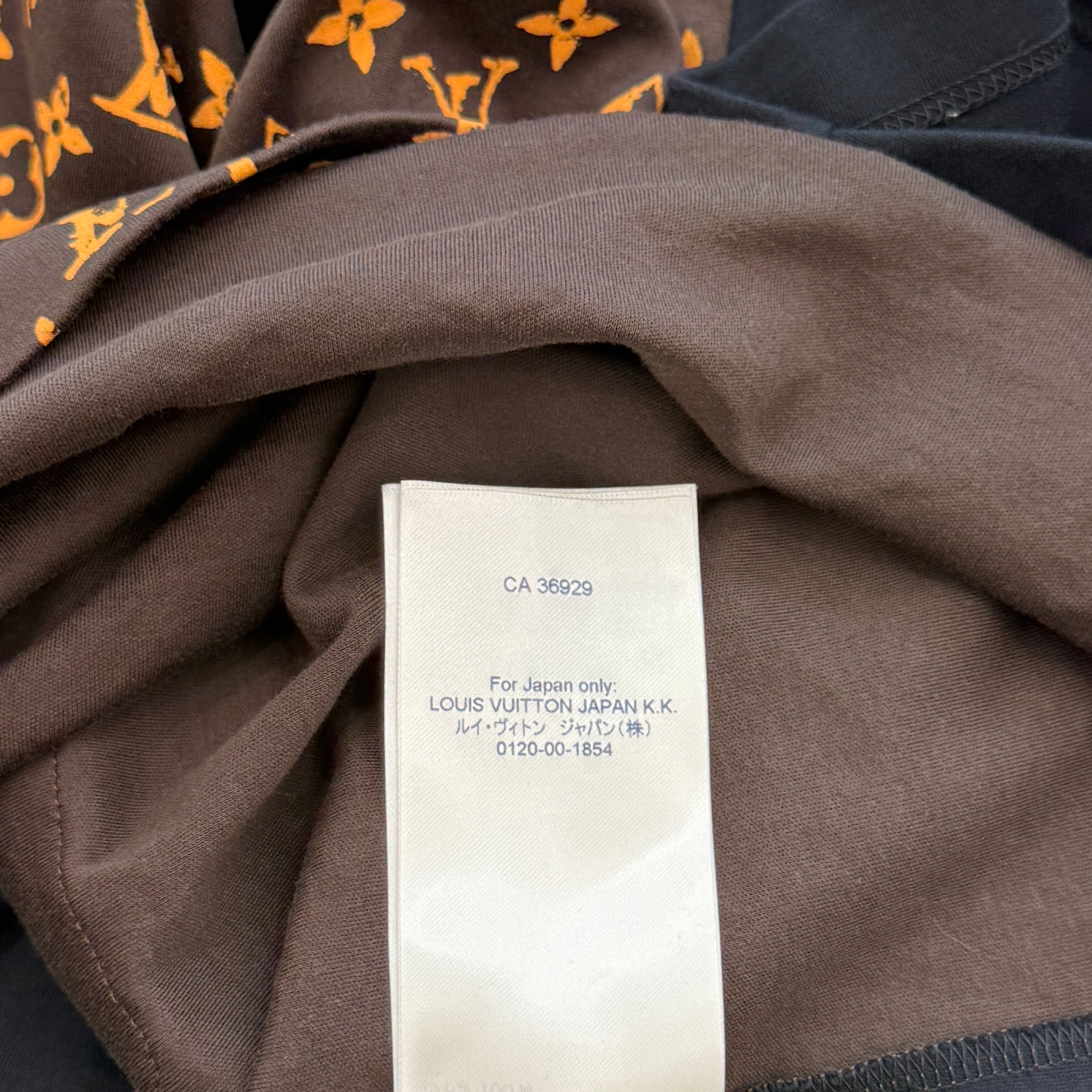 LOUIS VUITTON 2021AW LV Logo Monogram Cotton Tee 1A9461 Size XS ルイヴィトン LVロゴ モノグラム コットンTシャツ サイズXS