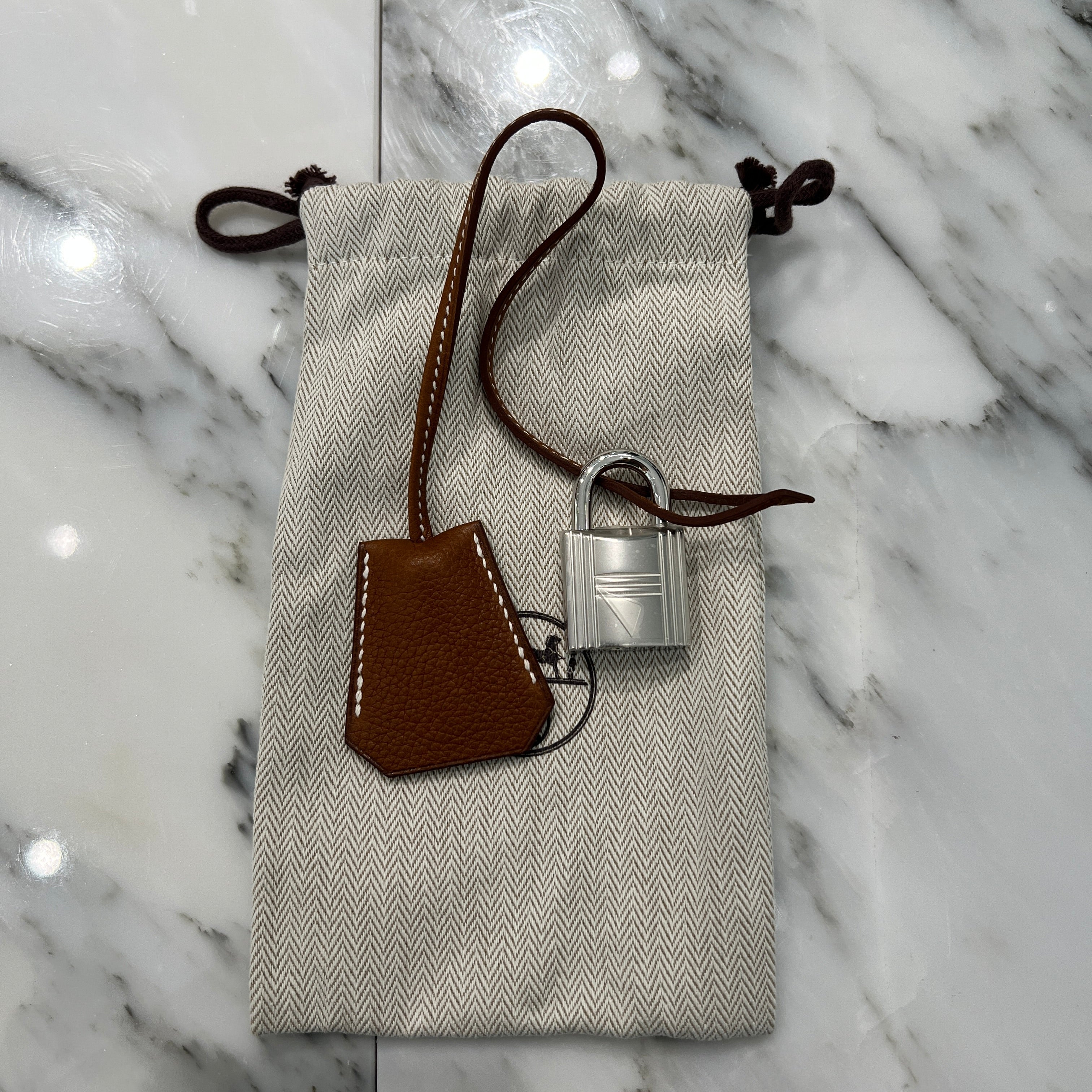 HERMES Haut a Courroies 40 Leather Hand Bag W刻印 エルメス