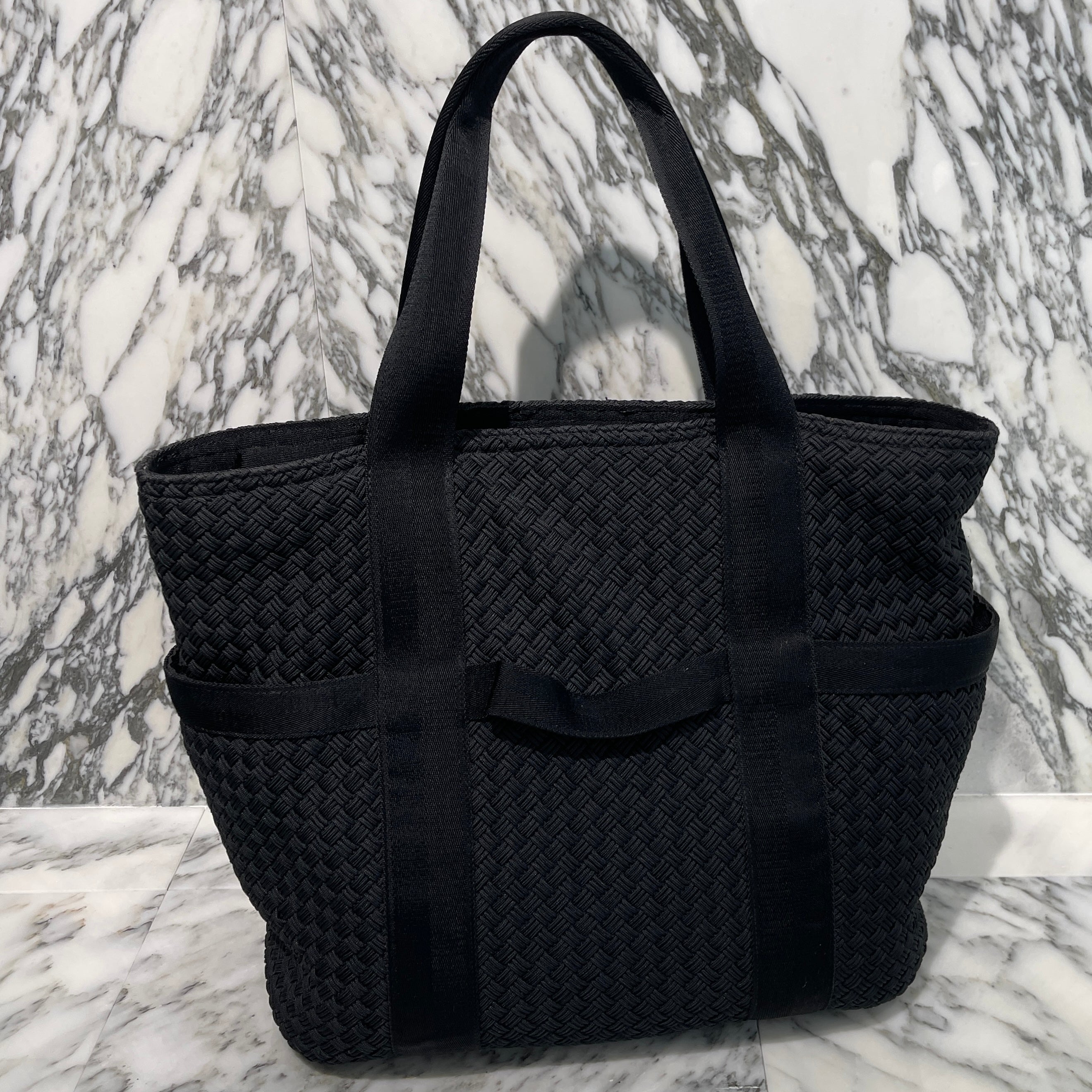 美品　BOTTEGA VENETA ボイジャー ファスナー トートバッグ　黒 BOTTEGA VENETA Voyager Zipper Tote Bag 651719 V0GK1 ボッテガ