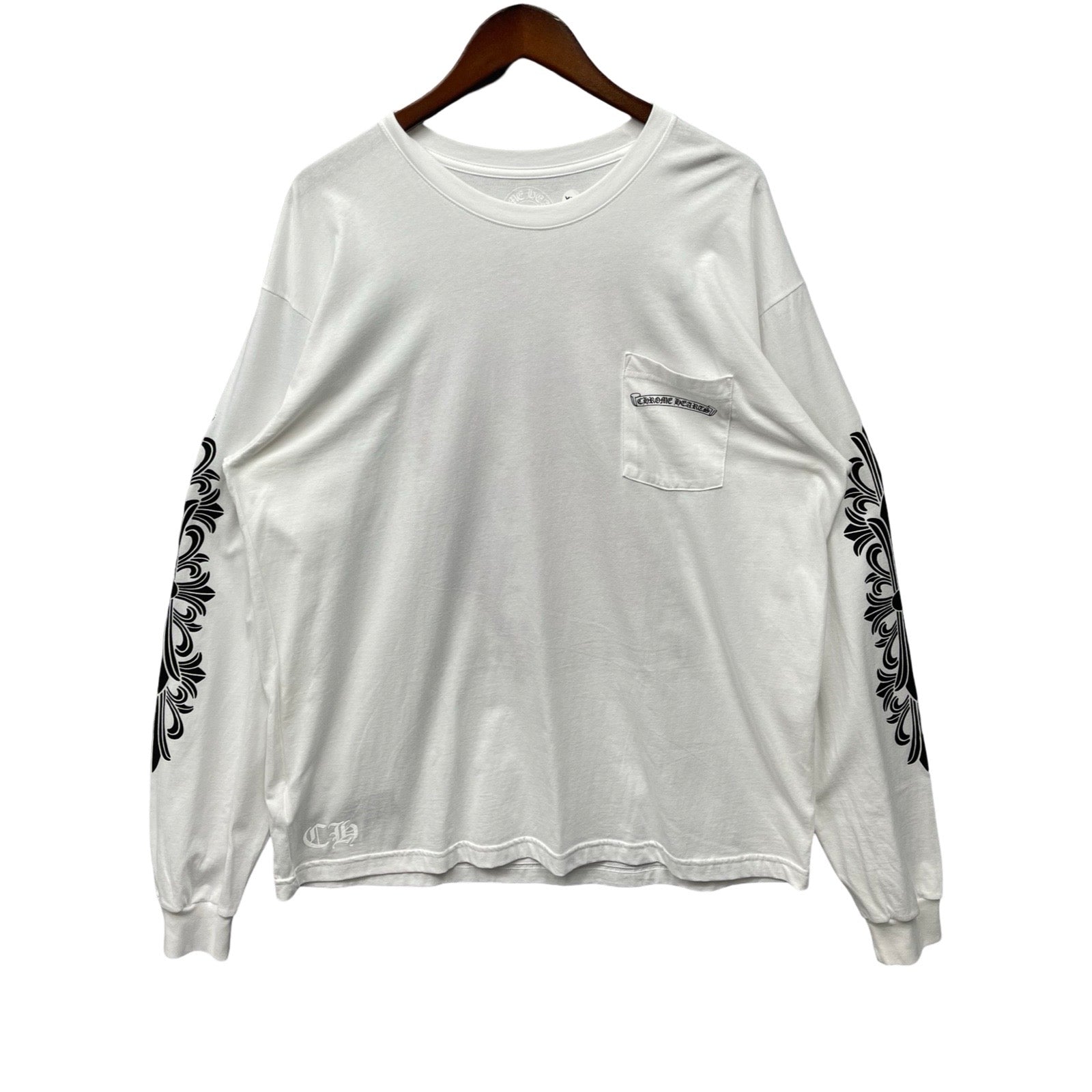 CHROME HEARTS Dagger Eye Chart Long Sleeve Tee Size XXL