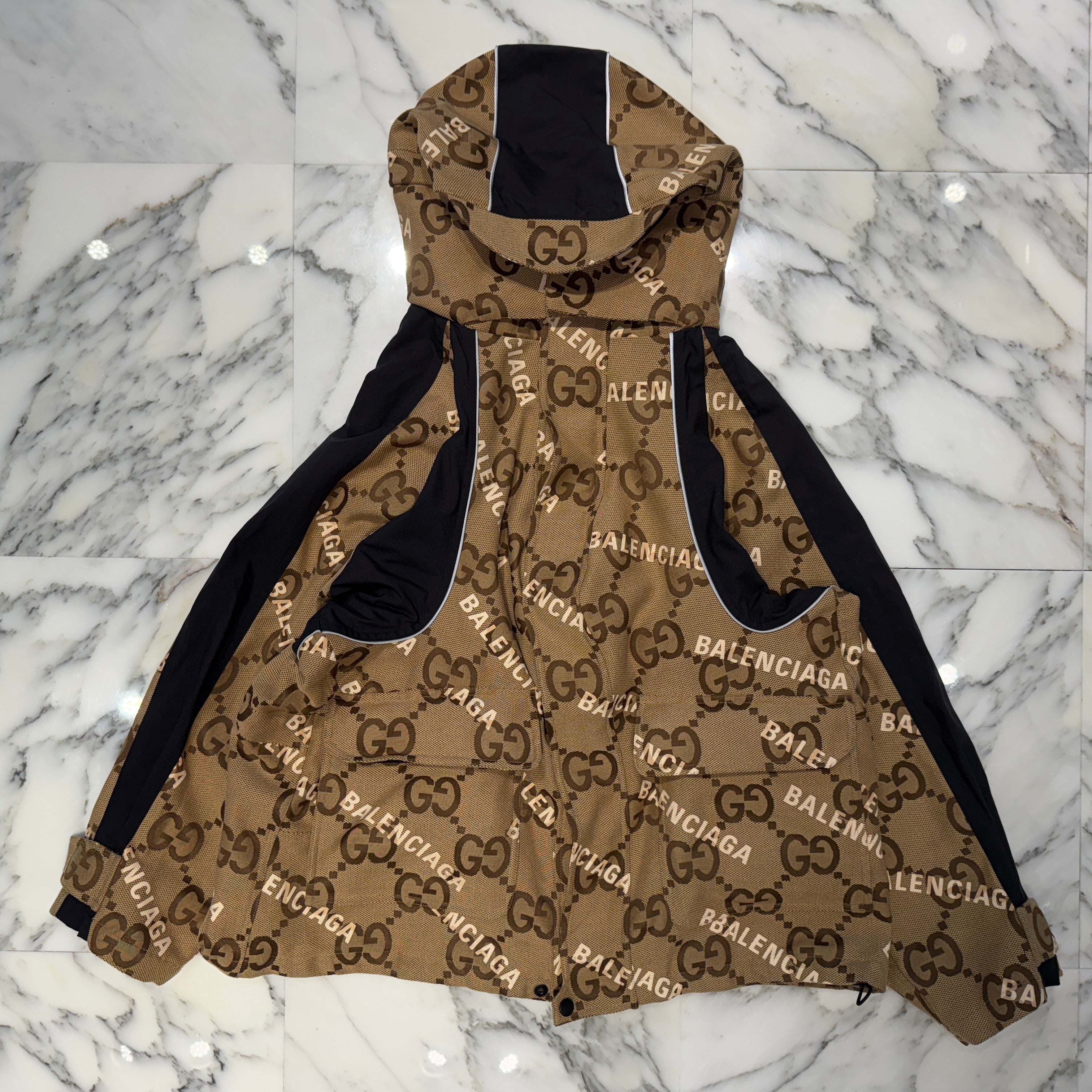 GUCCI × BALENCIAGA 2021AW The Hacker Project Jumbo GG Jacket Size 44 グッチ×バレンシアガ ザ ハッカー プロジェクト ジャンボ GG ジャケット サイズ44