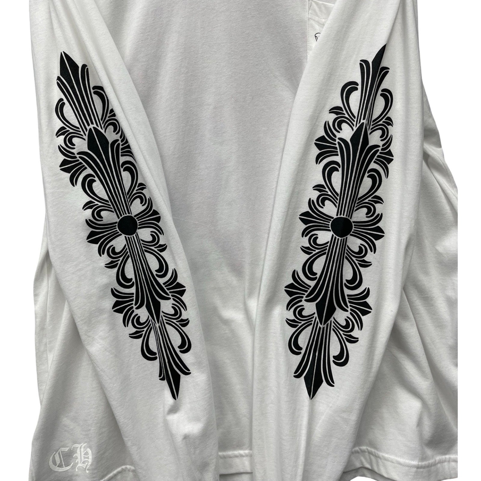 CHROME HEARTS Dagger Eye Chart Long Sleeve Tee Size XXL