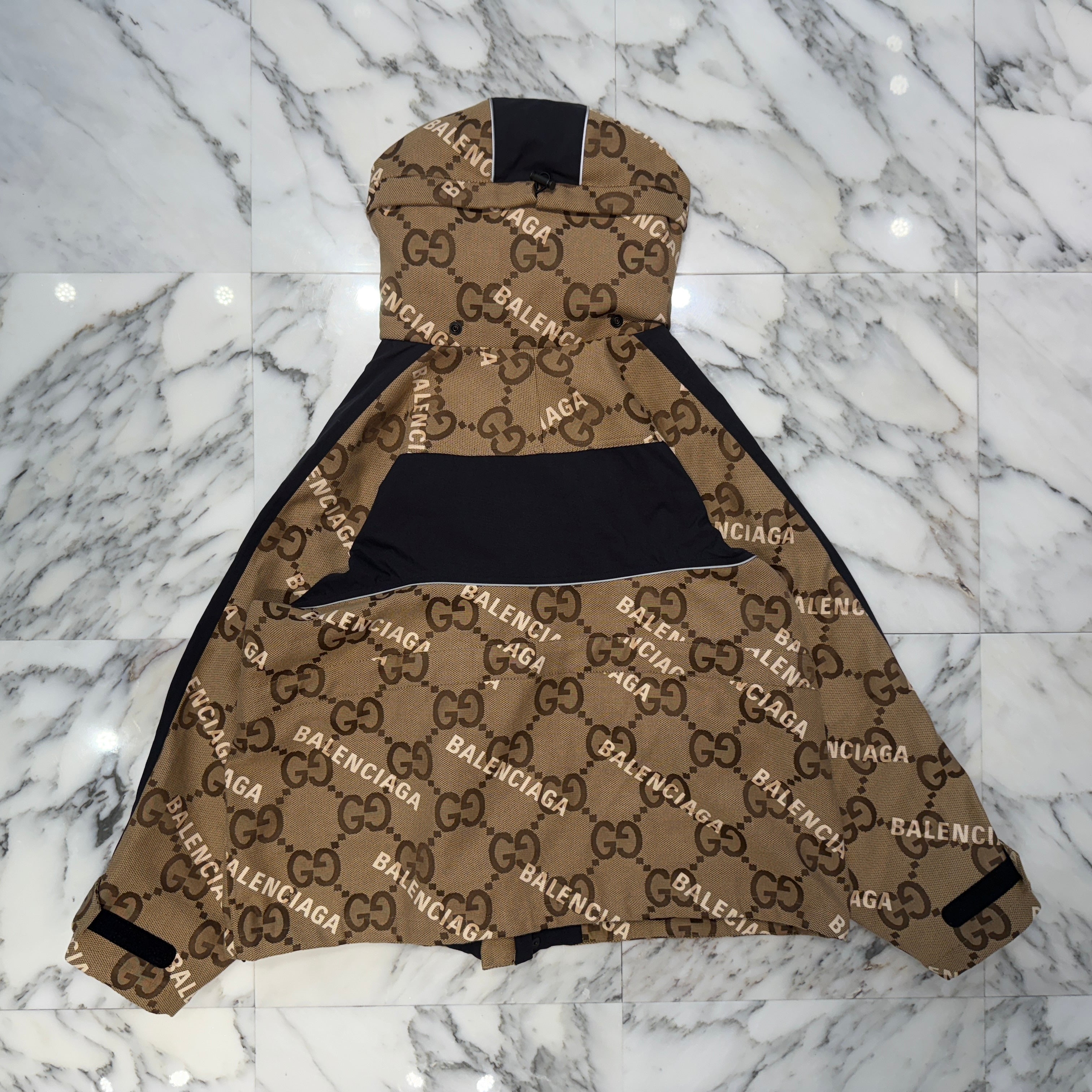 GUCCI × BALENCIAGA 2021AW The Hacker Project Jumbo GG Jacket Size