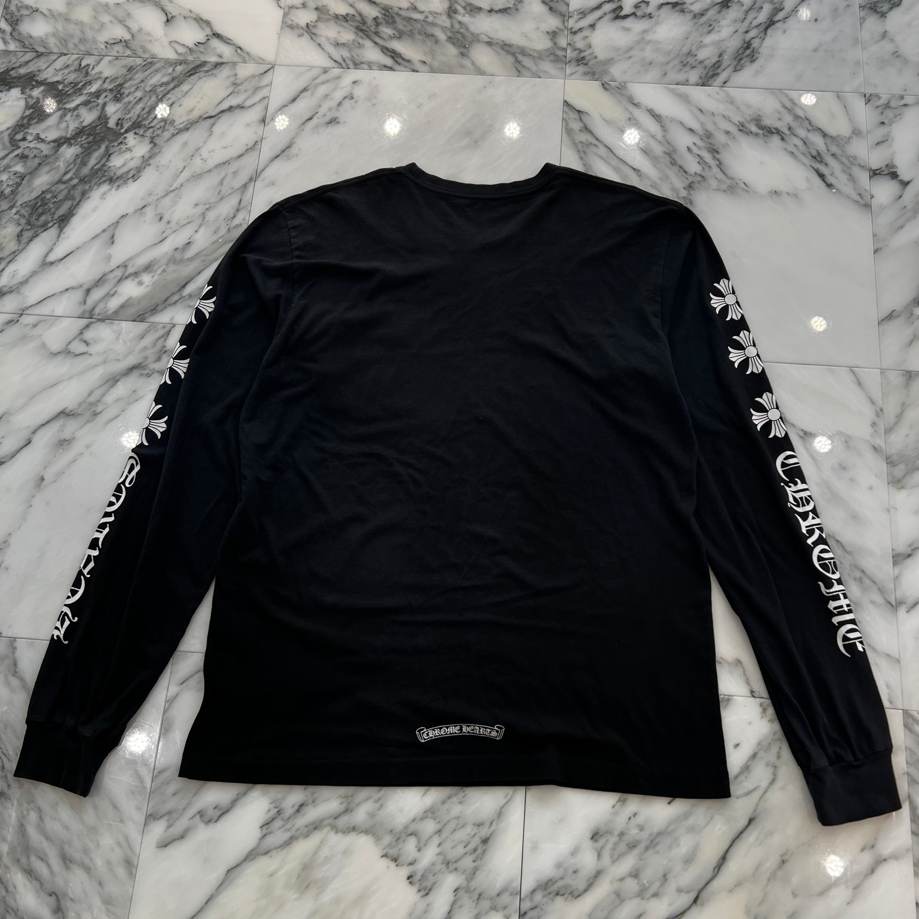 CHROME HEARTS Scroll CH Plus Long Sleeve Tee Size XL クロムハーツ スクロール CHプラス ロングスリーブTシャツ サイズXL