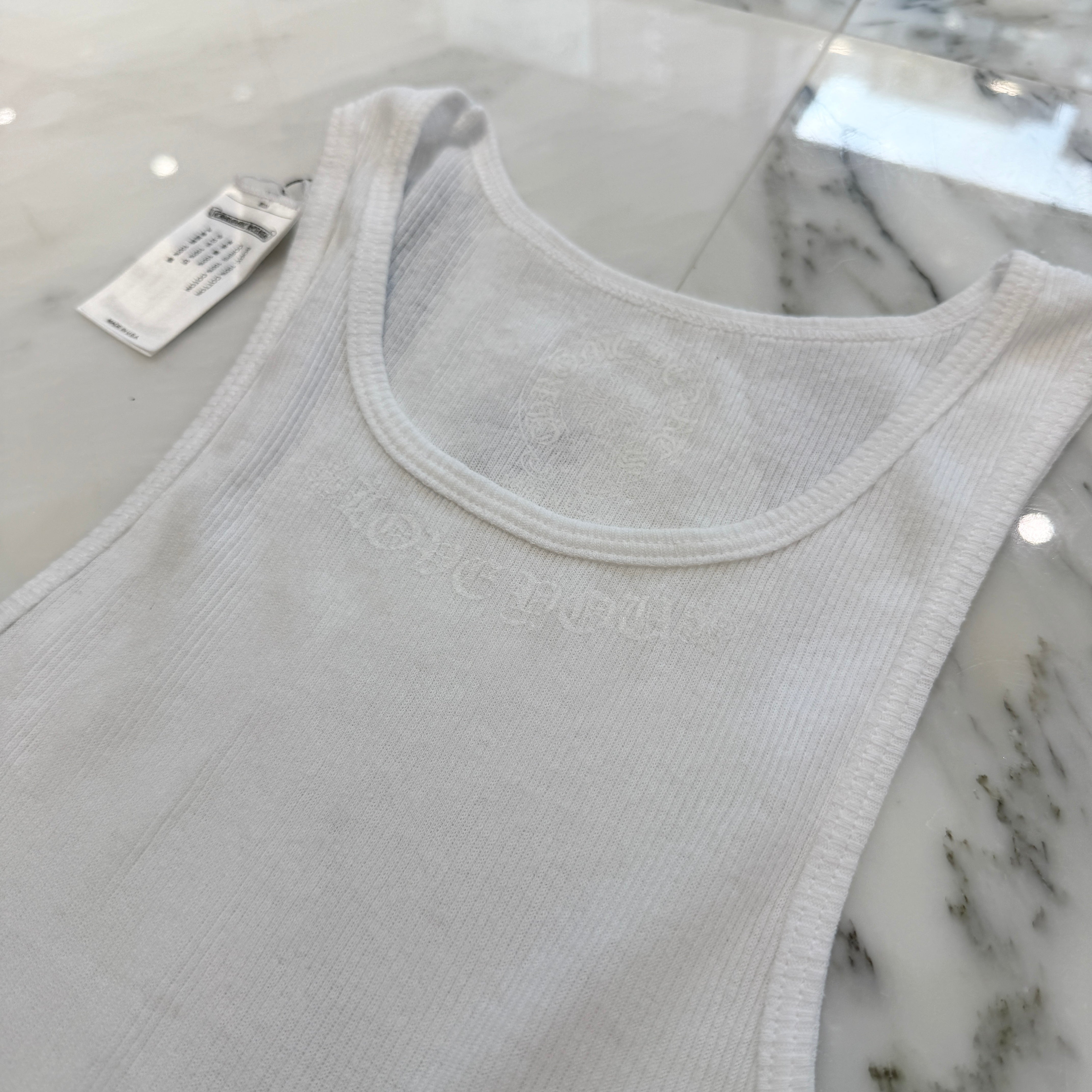 CHROME HEARTS CANNES Limited Love You BS FLARE Print Tank Top Size S クロムハーツ カンヌ限定 ラブユー BSフレア プリント タンクトップ サイズS