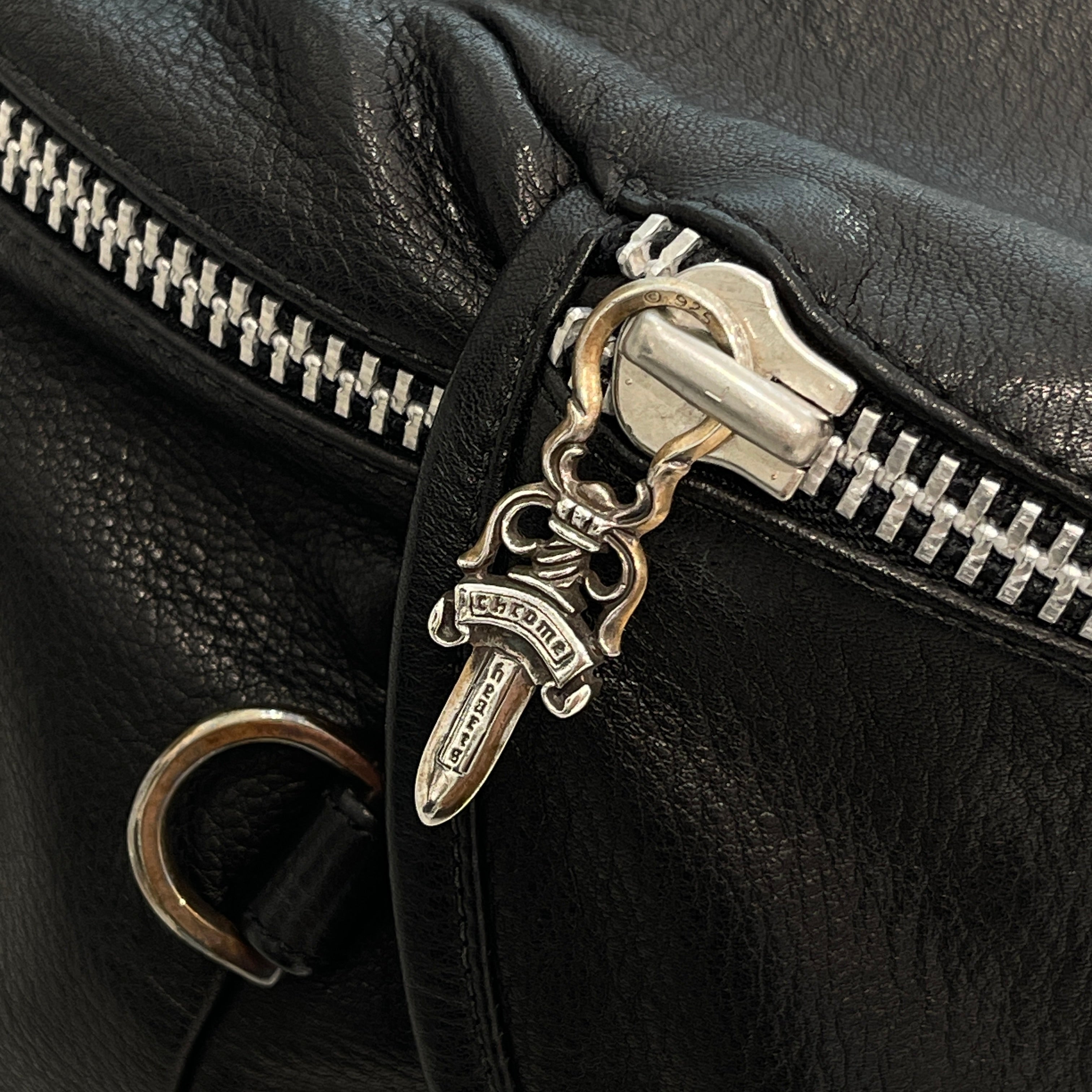 CHROME HEARTS 1 SNAT PACK MEDIUM LEATHER WAIST BAG Size XL クロムハーツ 1スナットパック ミディアムレザー ウェストバッグ サイズXL