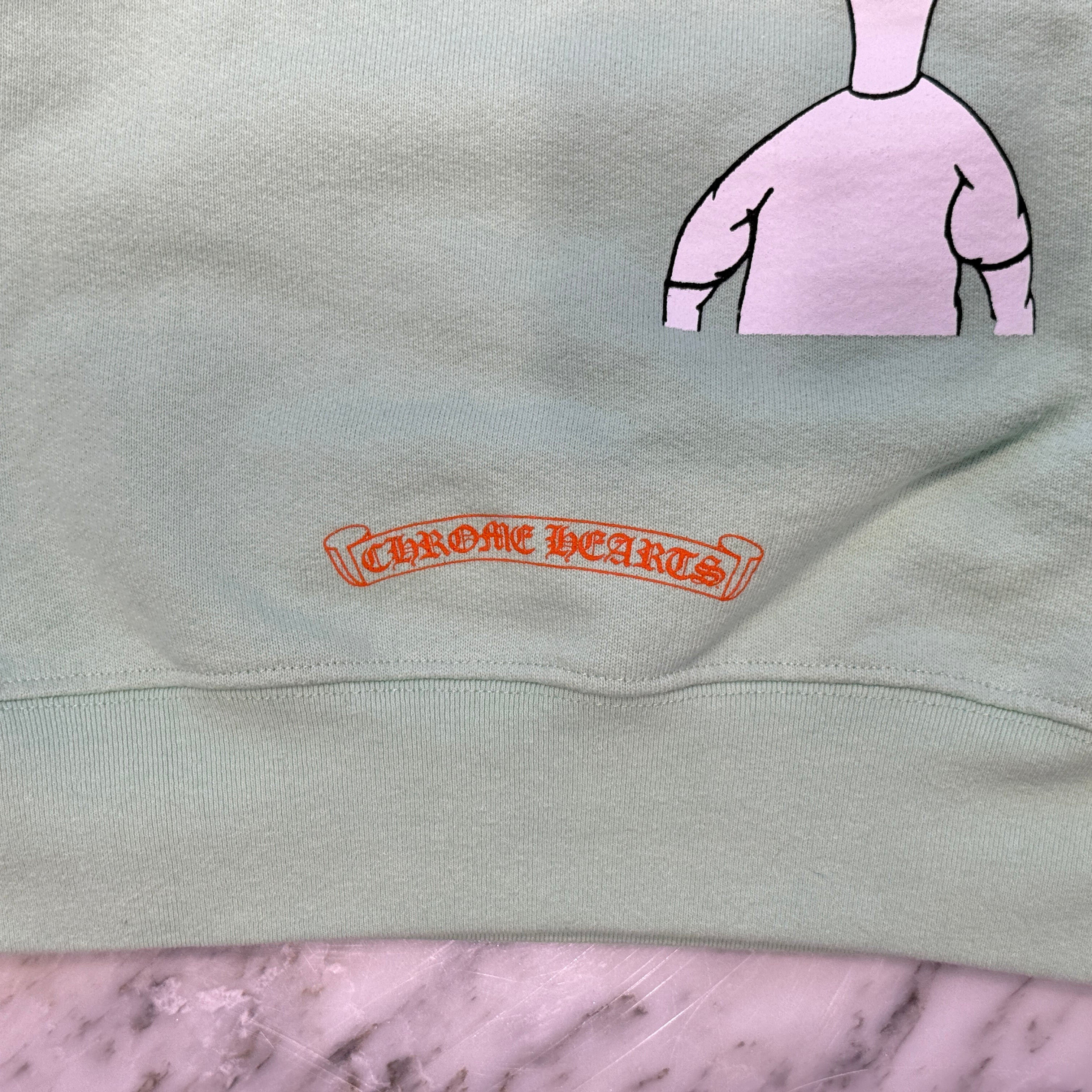 CHROME HEARTS × MATTY BOY 2019SS SEA FORM GRN Pullover Hoodie Size XL クロムハーツ × マッティボーイ シーフォームグリーン プルオーバーフーディ サイズXL