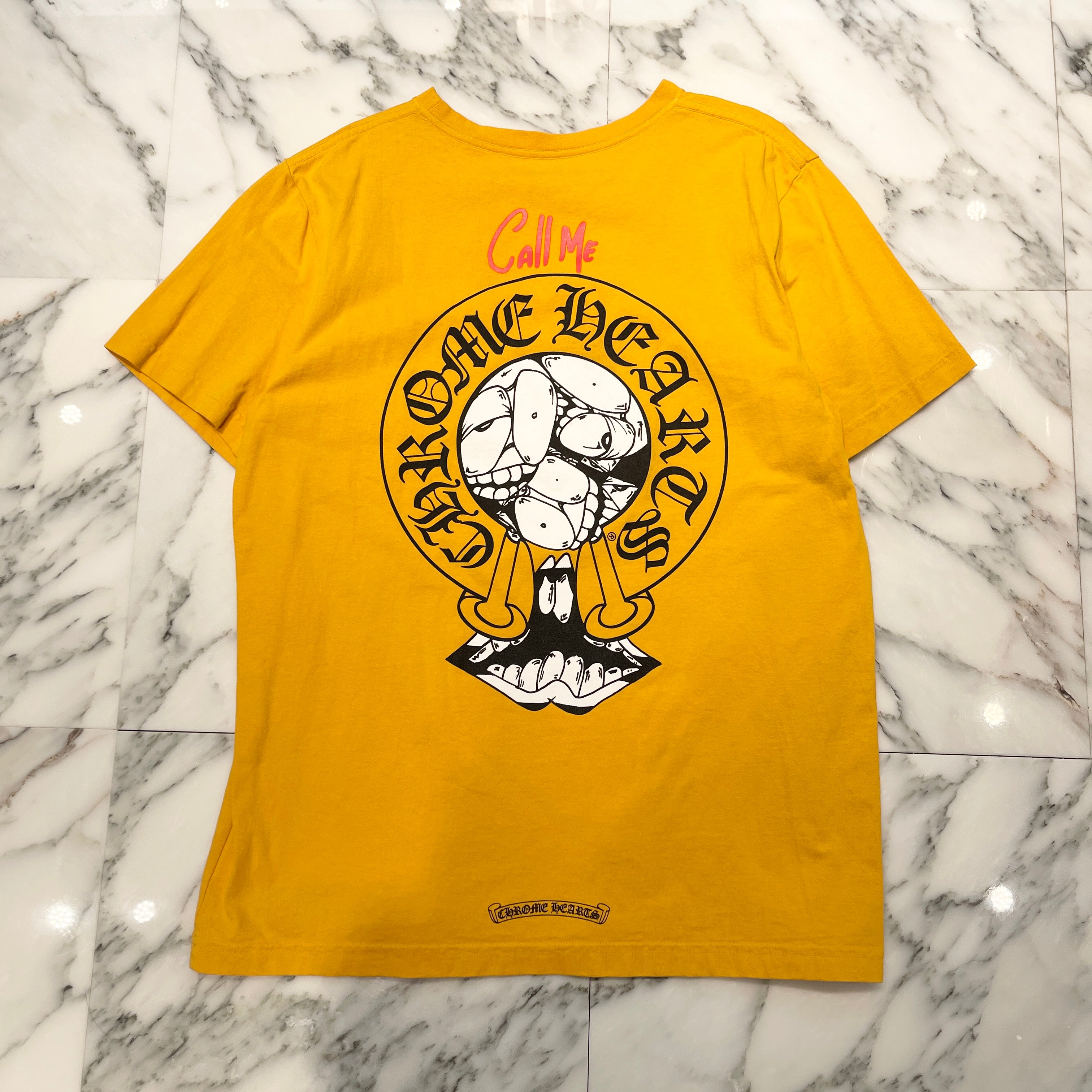 CHROME HEARTS × MATTY BOY 2019SS PPO Mustard Tee Size L クロムハーツ × マッティボーイ マスタード Tシャツ サイズL