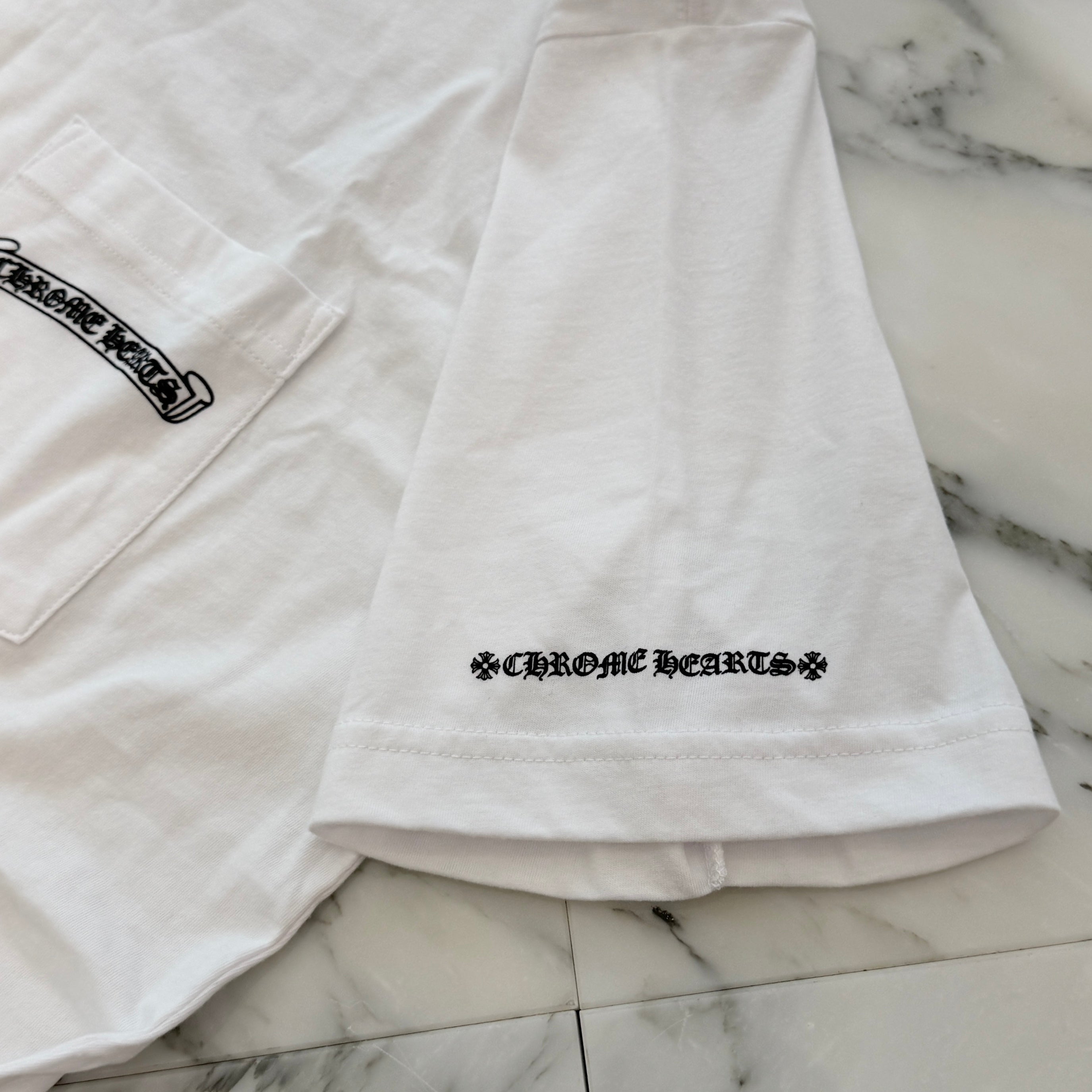 CHROME HEARTS Back Scroll Logo Tee Size L クロムハーツ