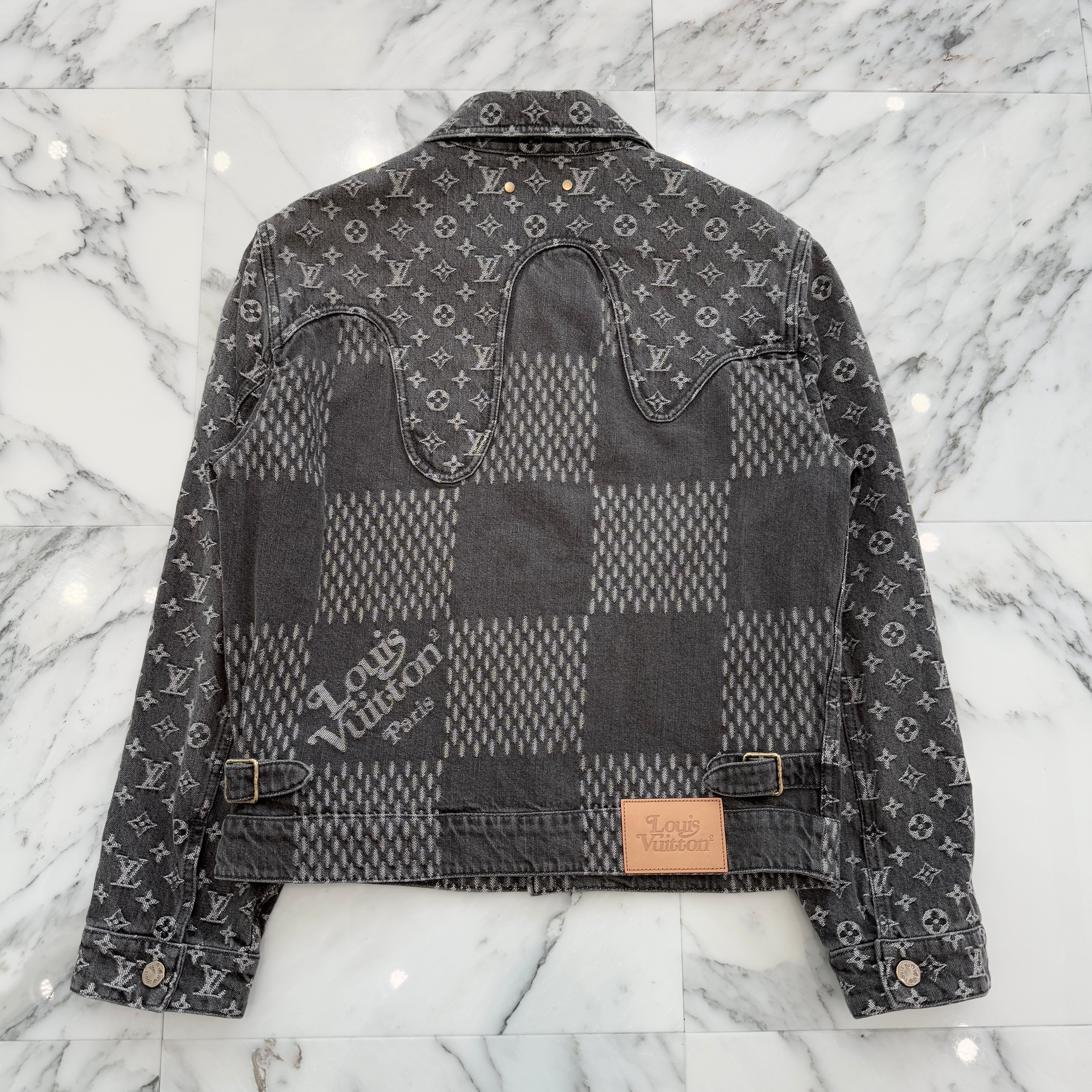 LOUIS VUITTON × NIGO 2020AW Giant Damier Waves Denim Jacket Size 44 ルイヴィトン × ニゴー ジャイアントダミエ ウェーブス デニムジャケット サイズ44