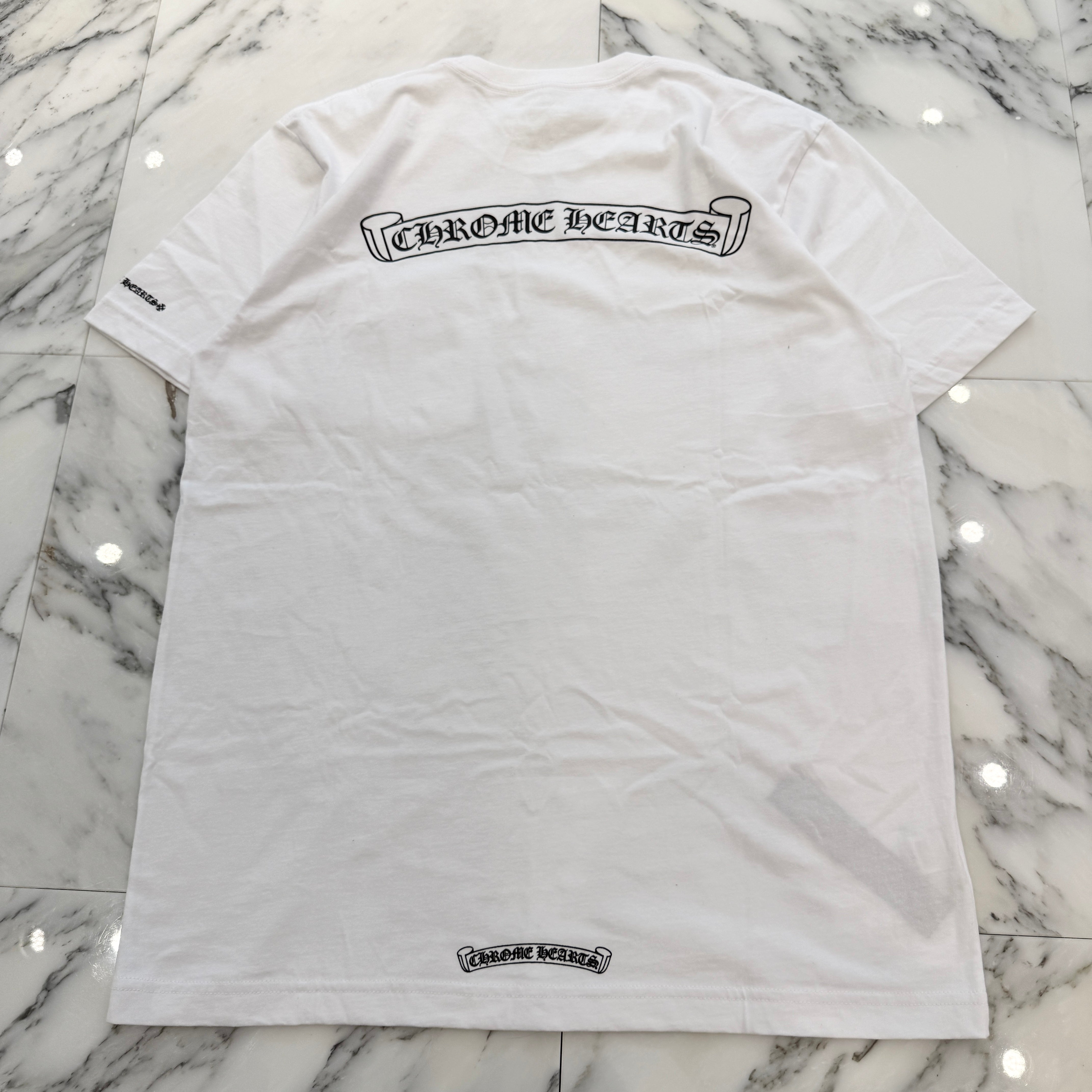 CHROME HEARTS Back Scroll Logo Tee Size L クロムハーツ