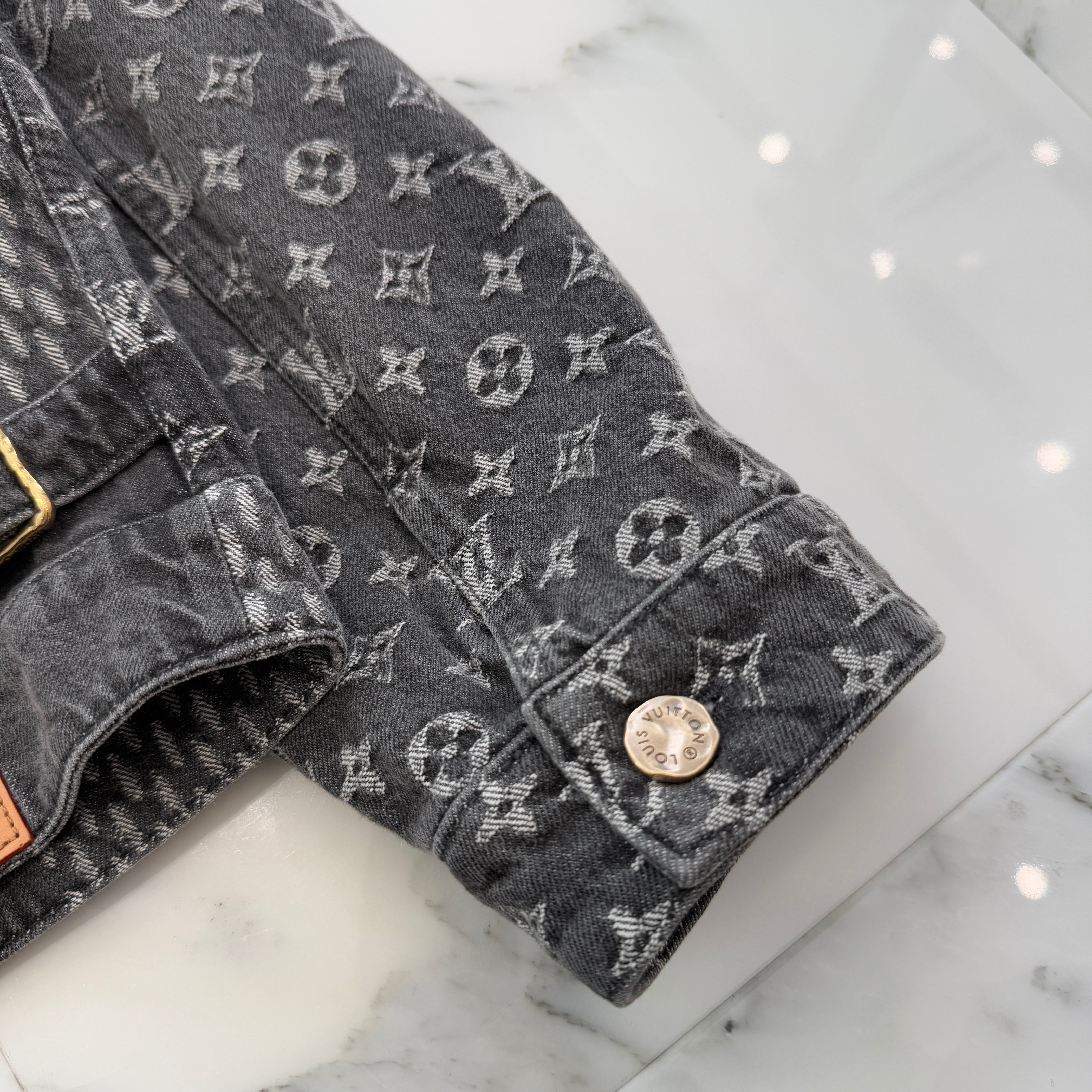 20AW ×NIGO ジャイアントダミエウェーブスモノグラムデニムジャケット Authentic Louis Vuitton x Nigo Giant Damier Waves MNGM Denim