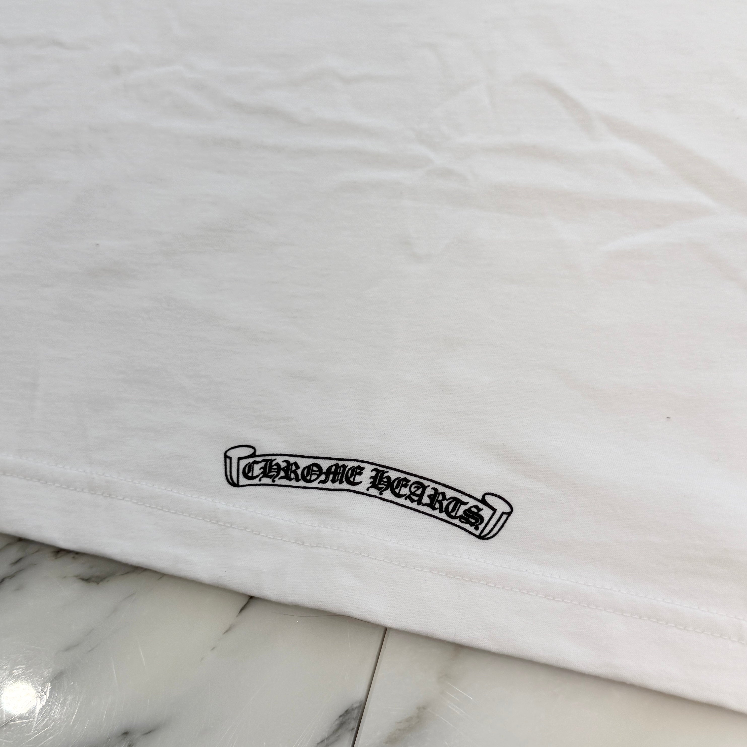 CHROME HEARTS Back Scroll Logo Tee Size L クロムハーツ バックスクロールロゴ Tシャツ サイズL
