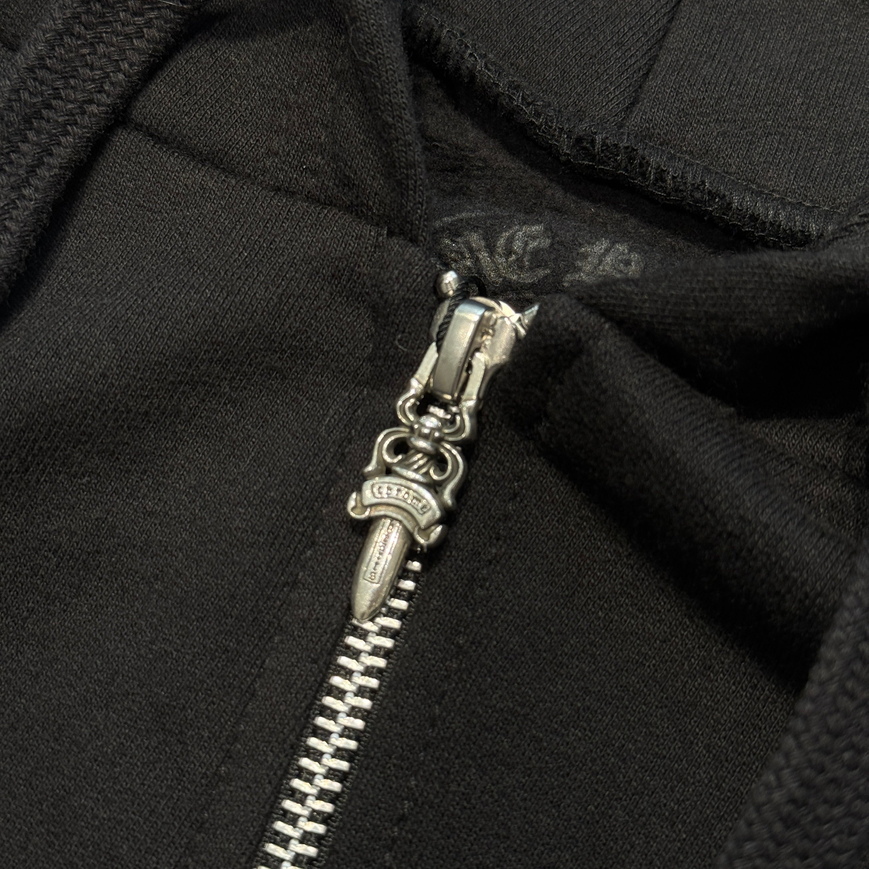 CHROME HEARTS Floral Cross Horseshoe Zip Up Hoodie Size L クロム