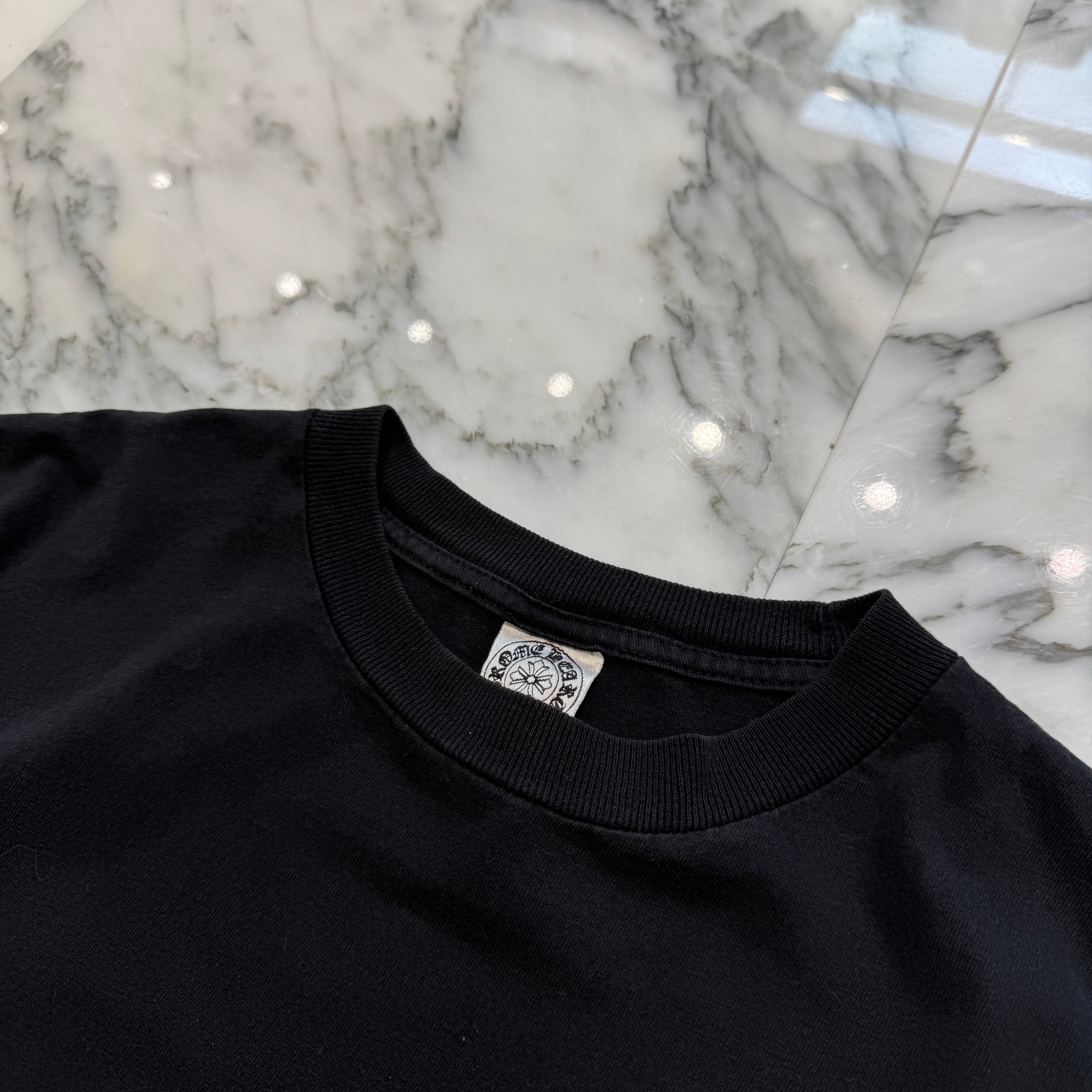 CHROME HEARTS CH Plus Scroll Gold Horseshoe Tee Size M クロムハーツ CHプラス スクロール ゴールド ホースシュー Tシャツ サイズM