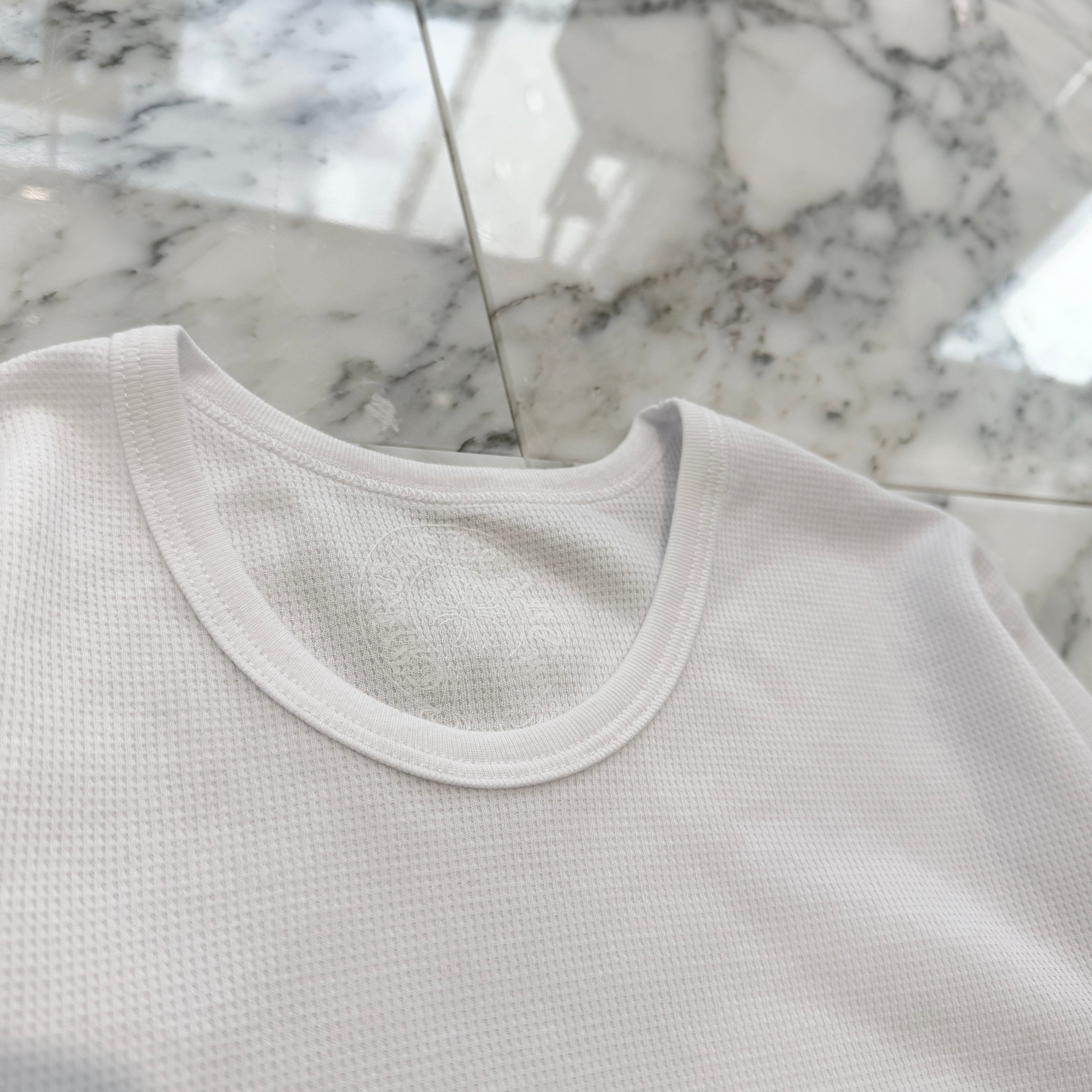 CHROME HEARTS 2025SS Floral Cross Horseshoe Thermal Long Sleeve Tee Size L クロムハーツ フローラルクロス ホースシュー サーマル ロングスリーブ Tシャツ サイズL