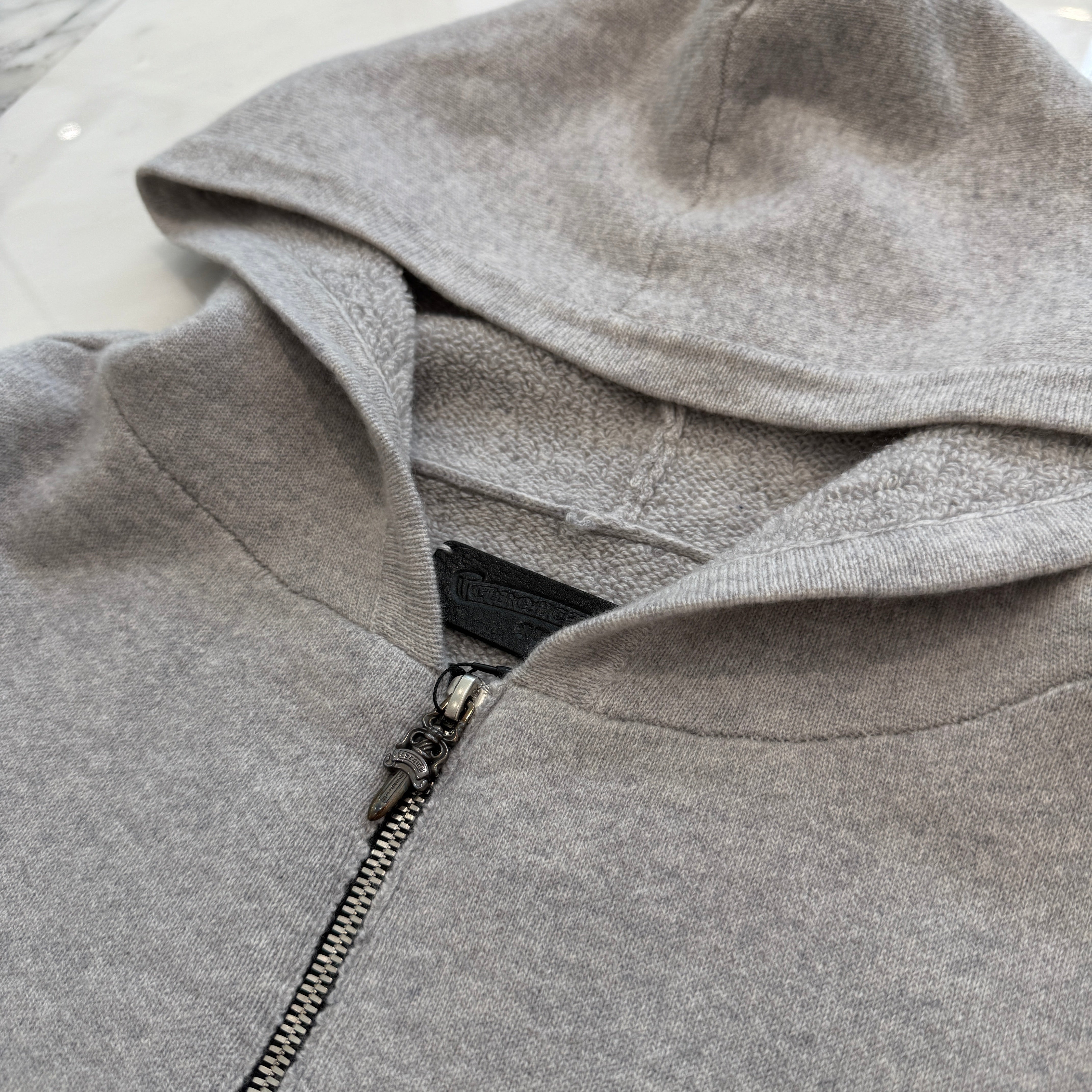 CHROME HEARTS Y NOT Arm Logo Cashmere Knit Zip Up Hoodie Size S クロムハーツ ワイノット アームロゴ カシミヤジップアップフーディ サイズS