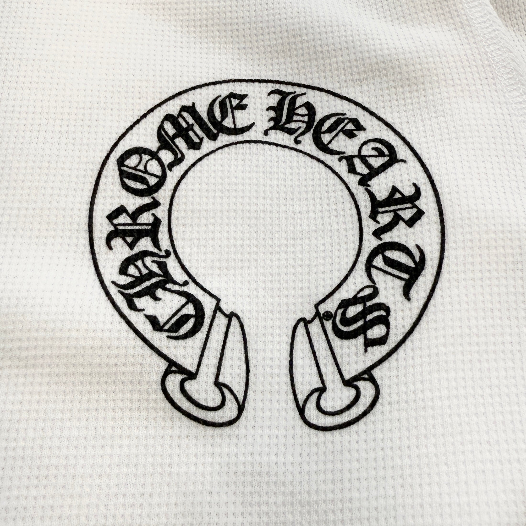 CHROME HEARTS 2025SS Floral Cross Horseshoe Thermal Long Sleeve Tee Size L クロムハーツ フローラルクロス ホースシュー サーマル ロングスリーブ Tシャツ サイズL