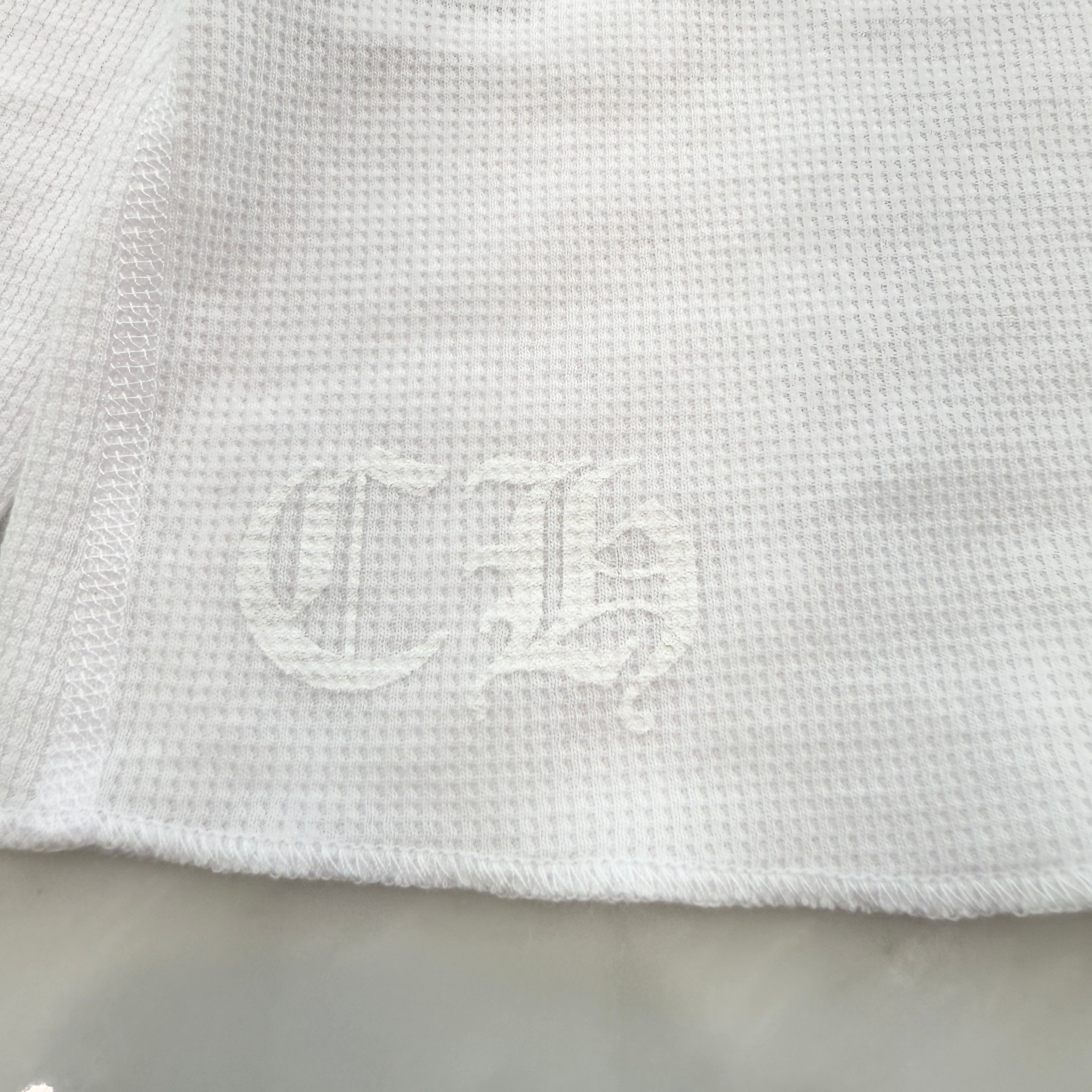 CHROME HEARTS 2025SS Floral Cross Horseshoe Thermal Long Sleeve Tee Size L クロムハーツ フローラルクロス ホースシュー サーマル ロングスリーブ Tシャツ サイズL