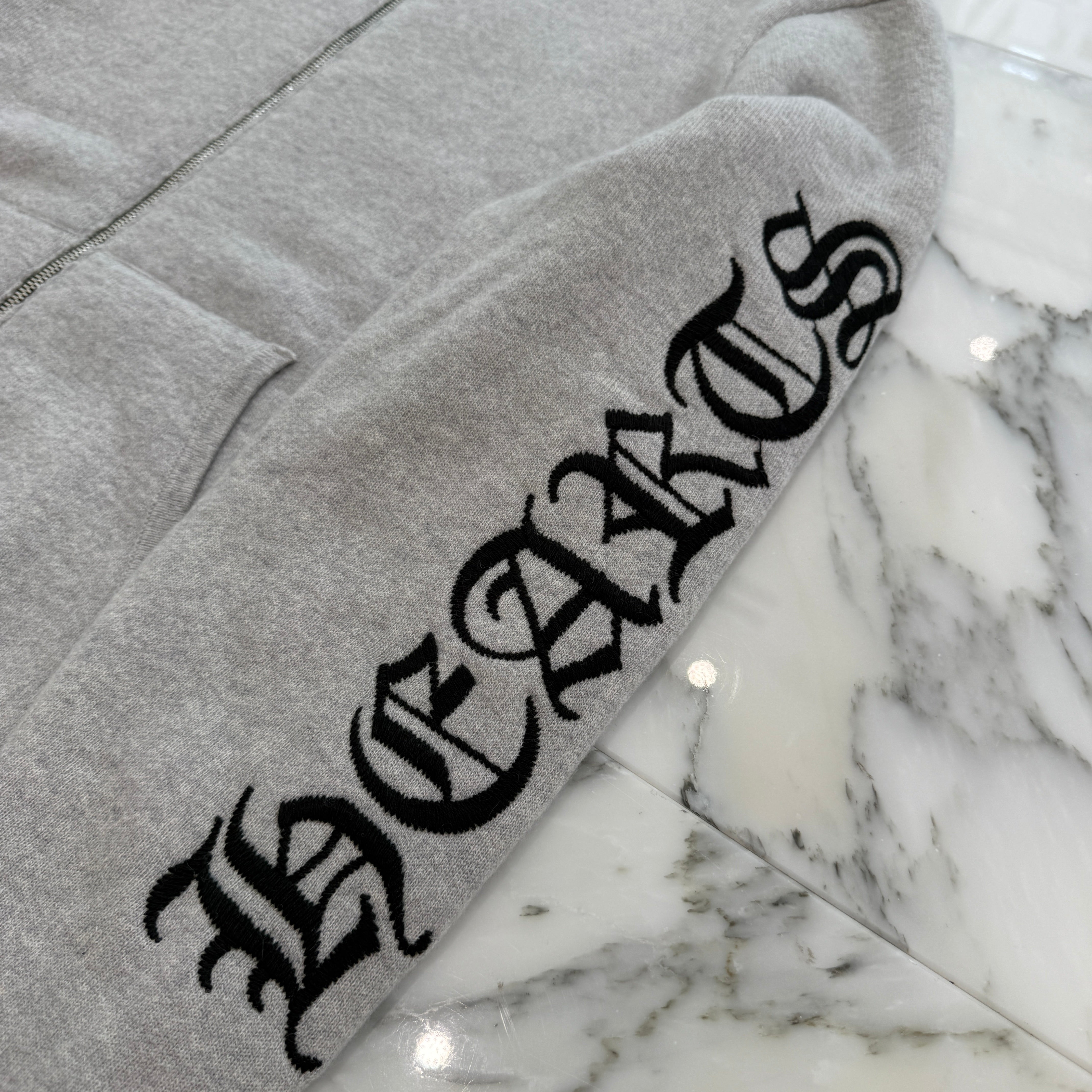 CHROME HEARTS Y NOT Arm Logo Cashmere Knit Zip Up Hoodie Size S クロムハーツ ワイノット アームロゴ カシミヤジップアップフーディ サイズS