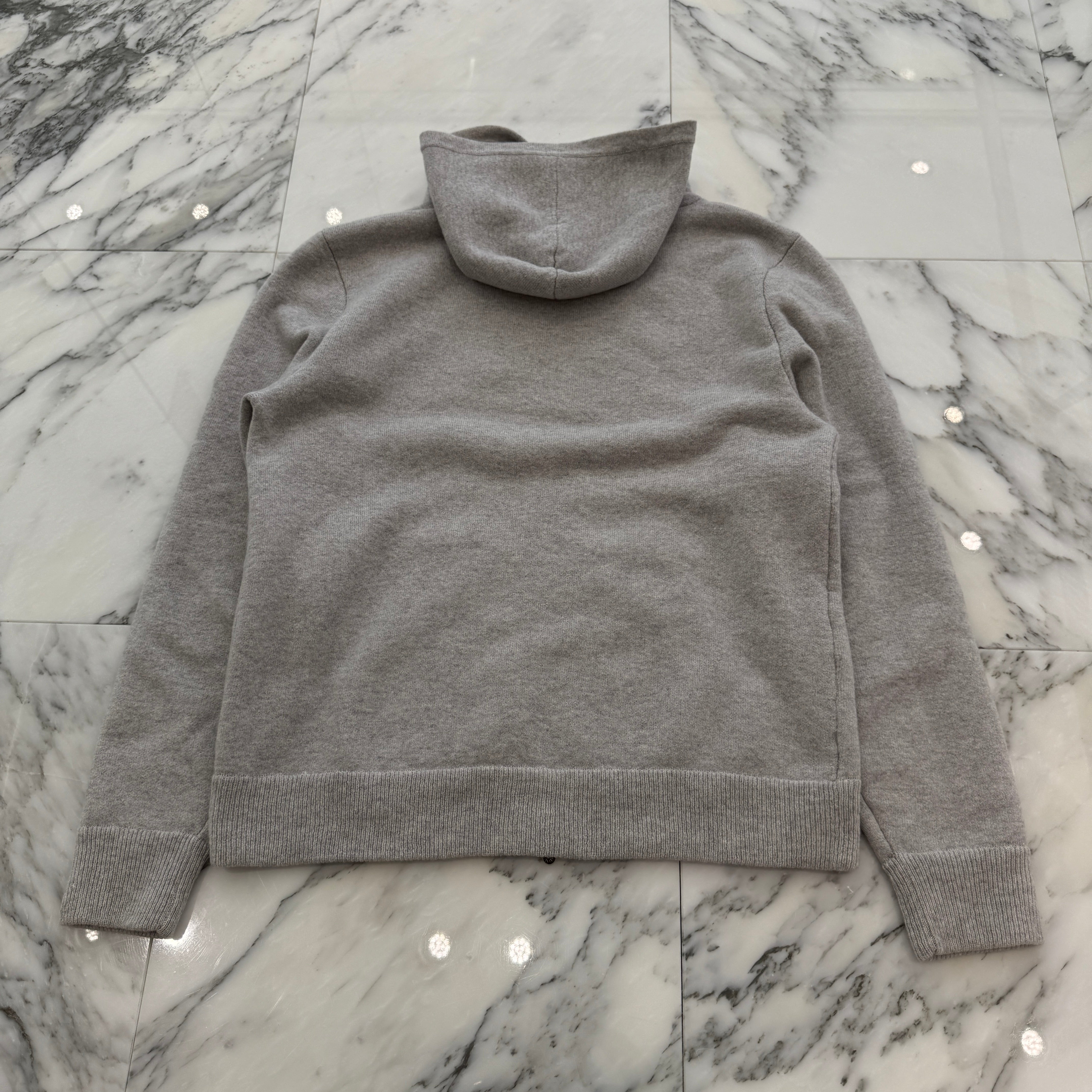 CHROME HEARTS Y NOT Arm Logo Cashmere Knit Zip Up Hoodie Size S クロムハーツ ワイノット アームロゴ カシミヤジップアップフーディ サイズS