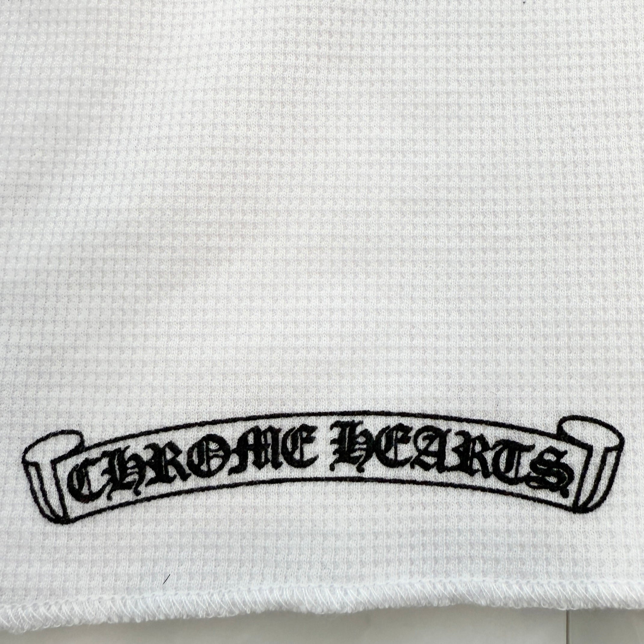 CHROME HEARTS 2025SS Floral Cross Horseshoe Thermal Long Sleeve Tee Size L クロムハーツ フローラルクロス ホースシュー サーマル ロングスリーブ Tシャツ サイズL