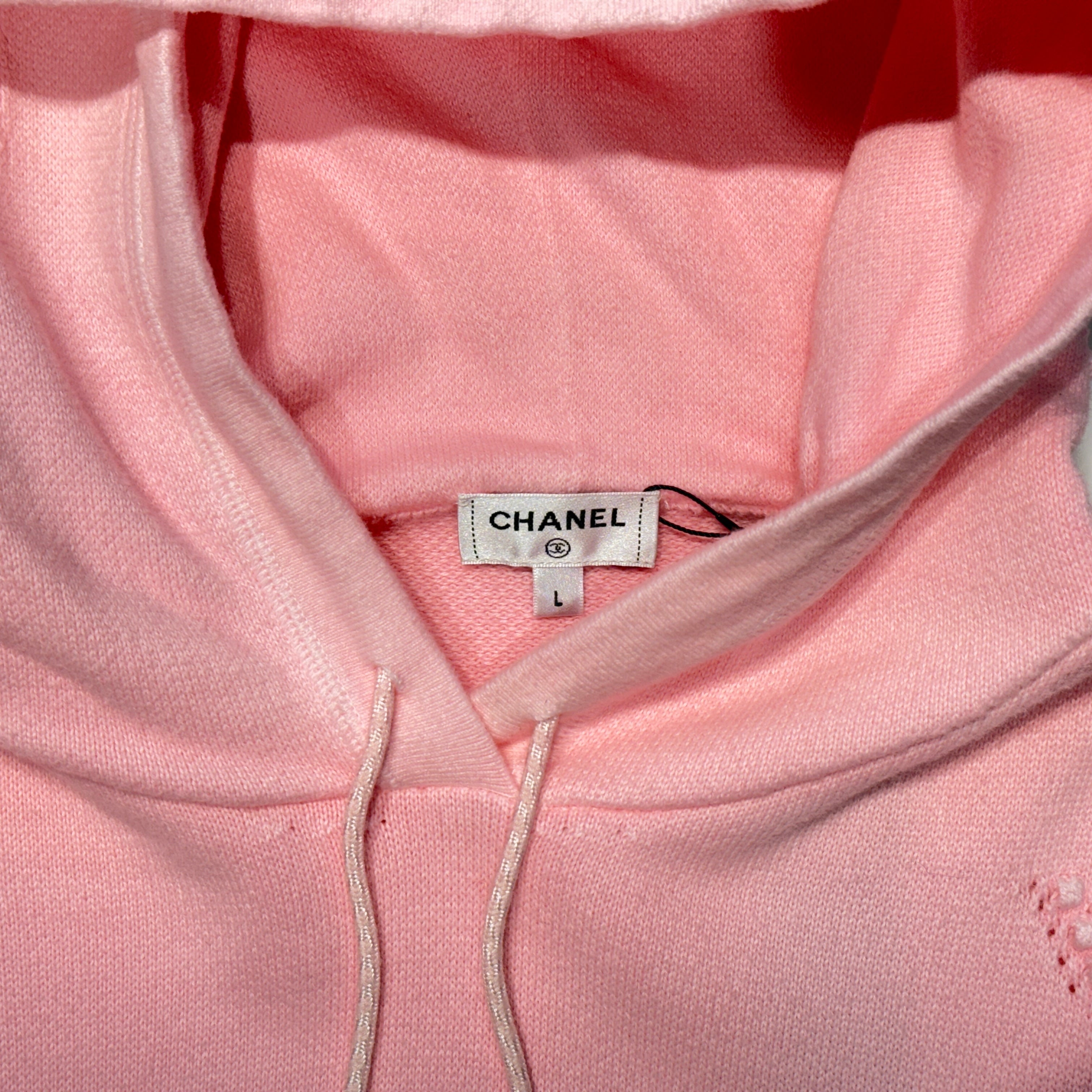 CHANEL Coco Mark Embroidery Gradient Cotton Pullover Hoodie P76494K10994 Size L シャネル ココマーク刺繍 グラデーション コットンプルオーバーフーディ プルオーバーパーカー サイズL