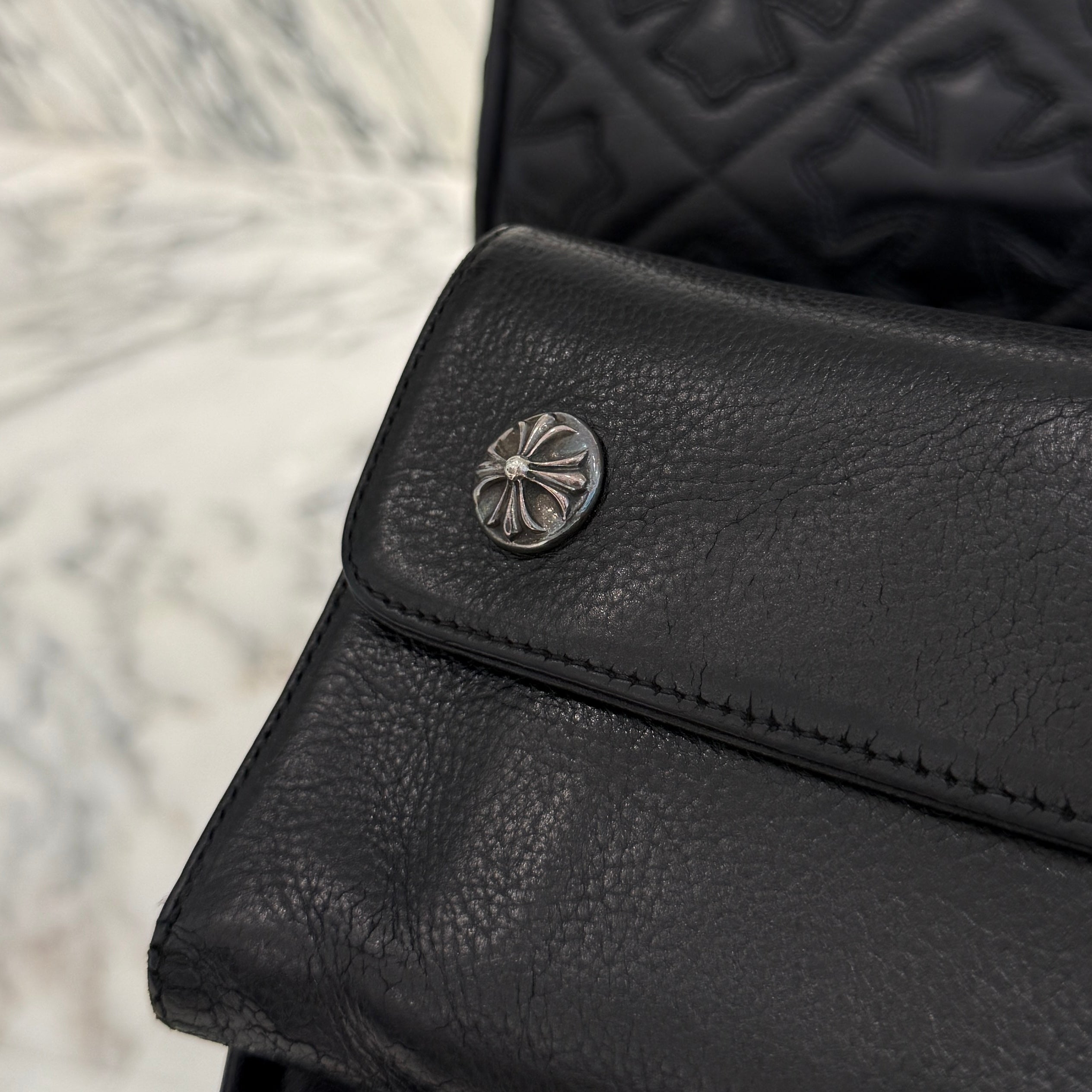 CHROME HEARTS Wave Cross Ball Wallet クロムハーツ ウェーブ
