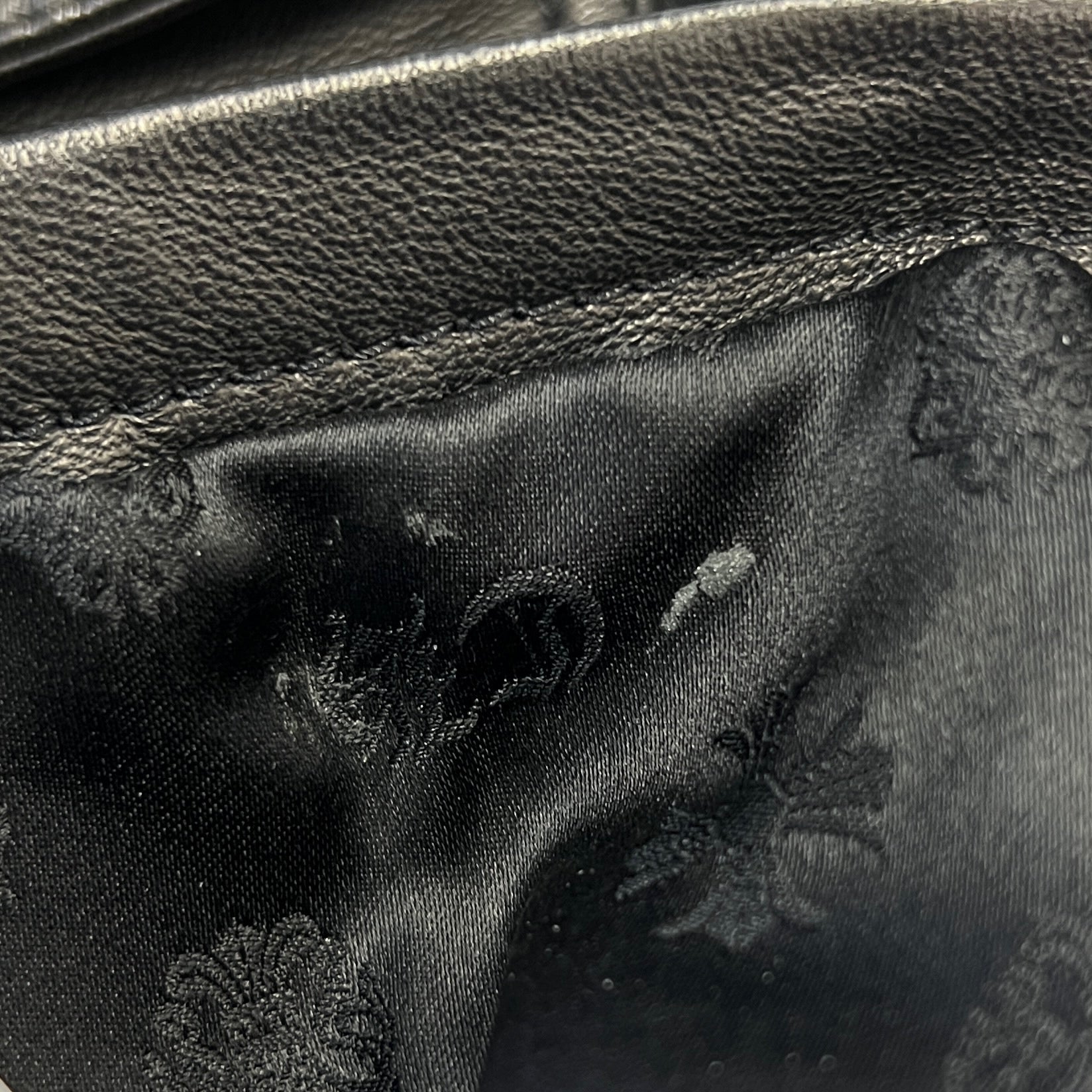 CHROME HEARTS Y NOT WORK DOG Cross Ball Button Soft Lamb Leather Jacket Size S クロムハーツ ワイノット ワークドッグ クロスボールボタン ソフト ラムレザー ジャケット サイズS