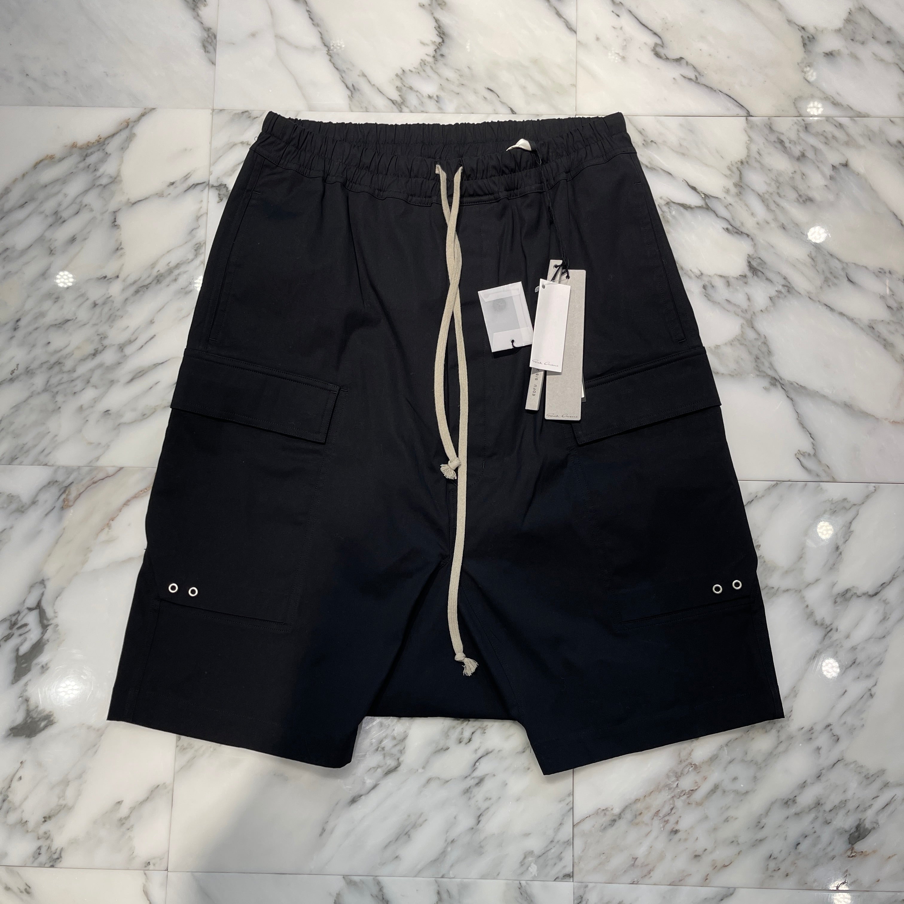 Rick Owens / ショートパンツ/50/コットン/BLK/RU01C4389-TE Rick Owens 2023SS Cargo Pods Short Pants RU01C4389-TE Size 50