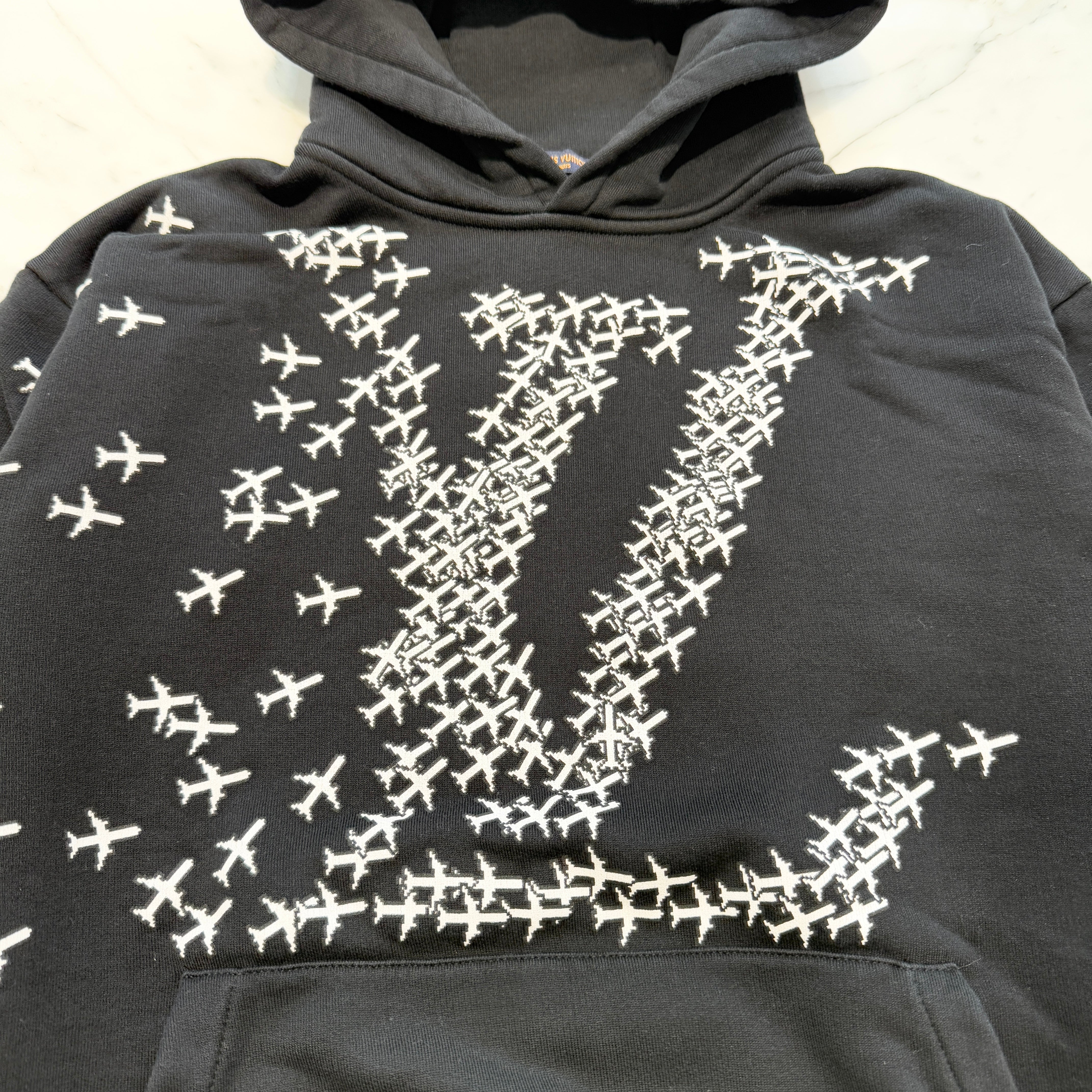 LOUIS VUITTON 2020SS Plane Printed Hoodie HIY43W Size XS ルイヴィトン プレーン プリンテッド フーディー サイズXS