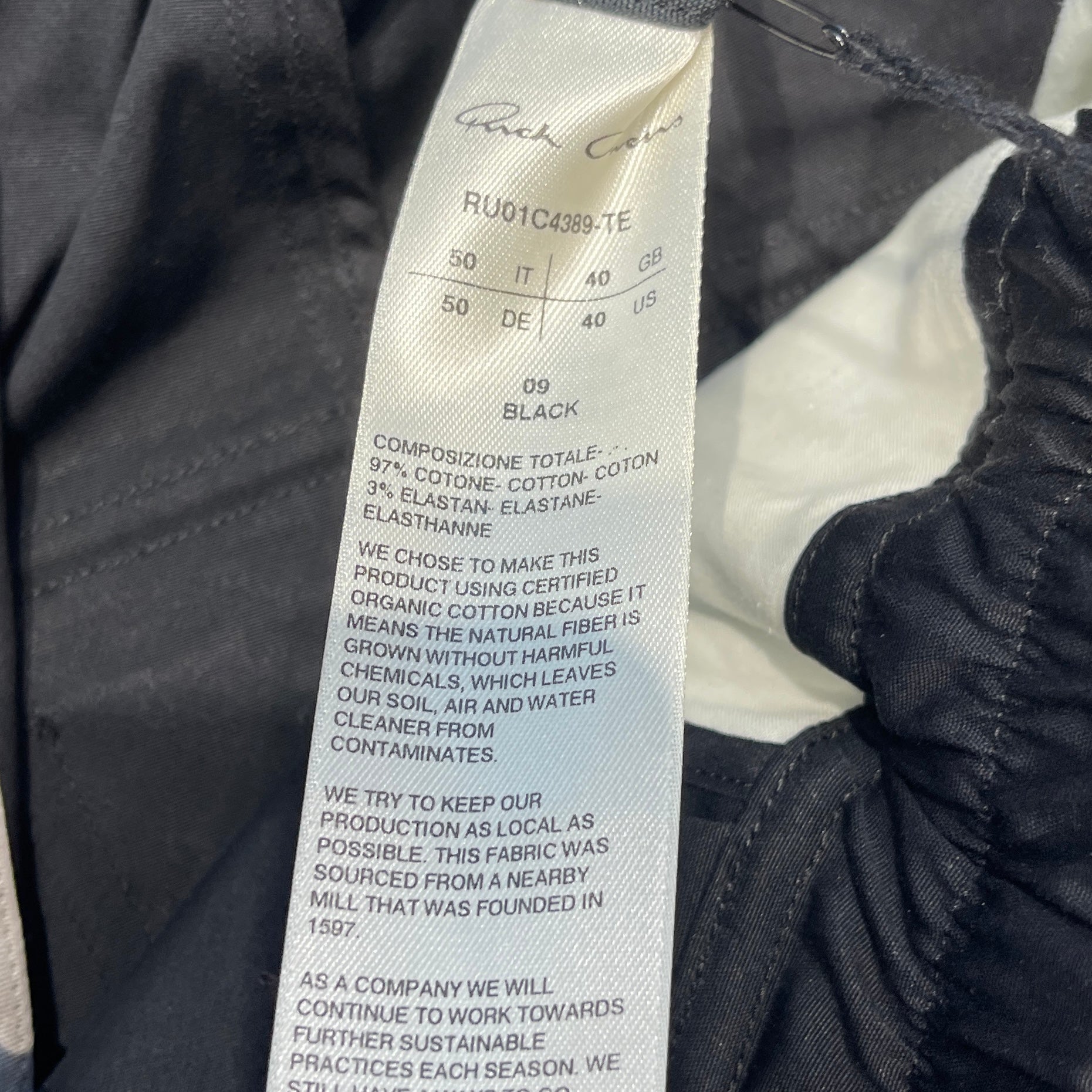 Rick Owens 2023SS Cargo Pods Short Pants RU01C4389-TE Size 50