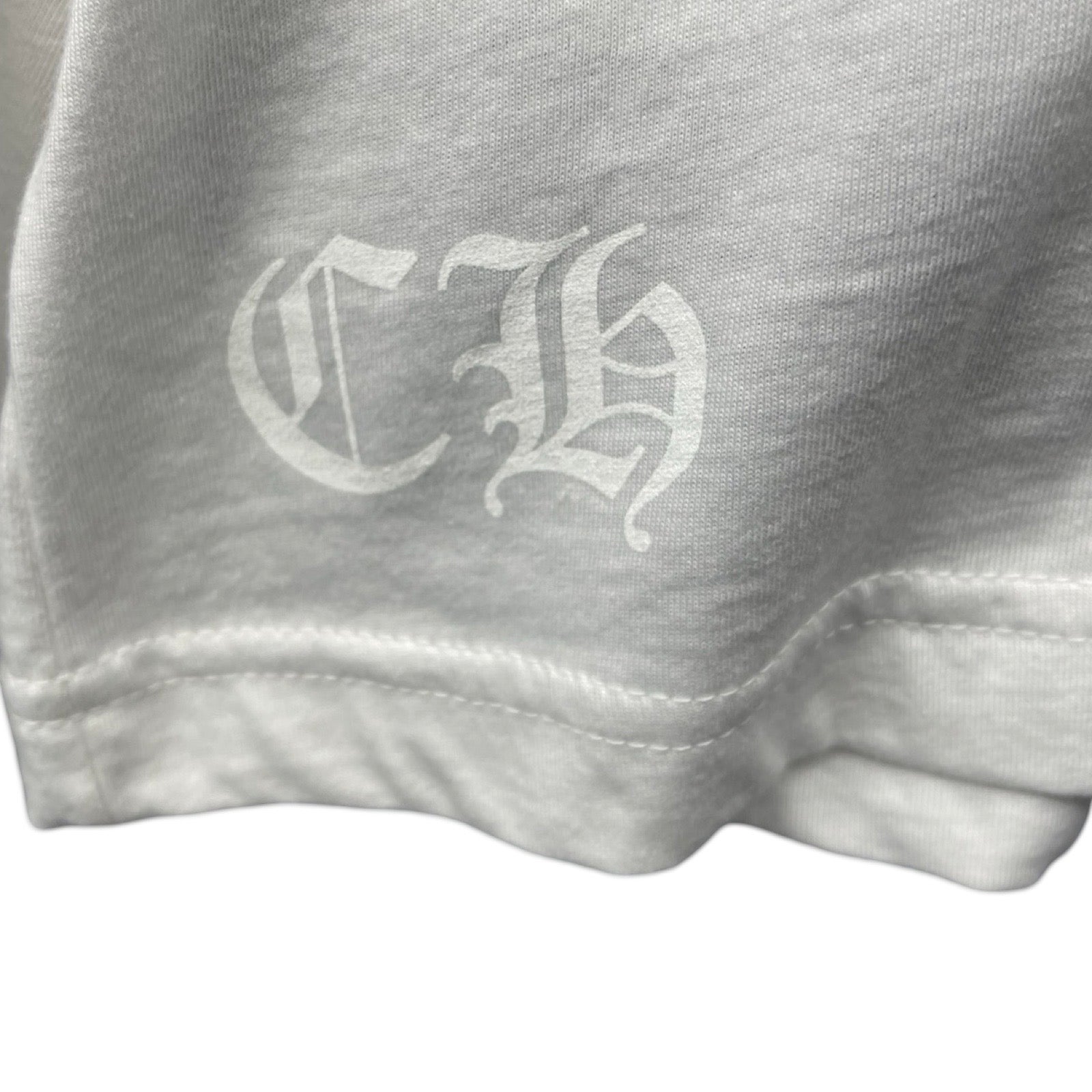 CHROME HEARTS Old English Neck Logo Pastel Purple Long Sleeve Tee Size XL