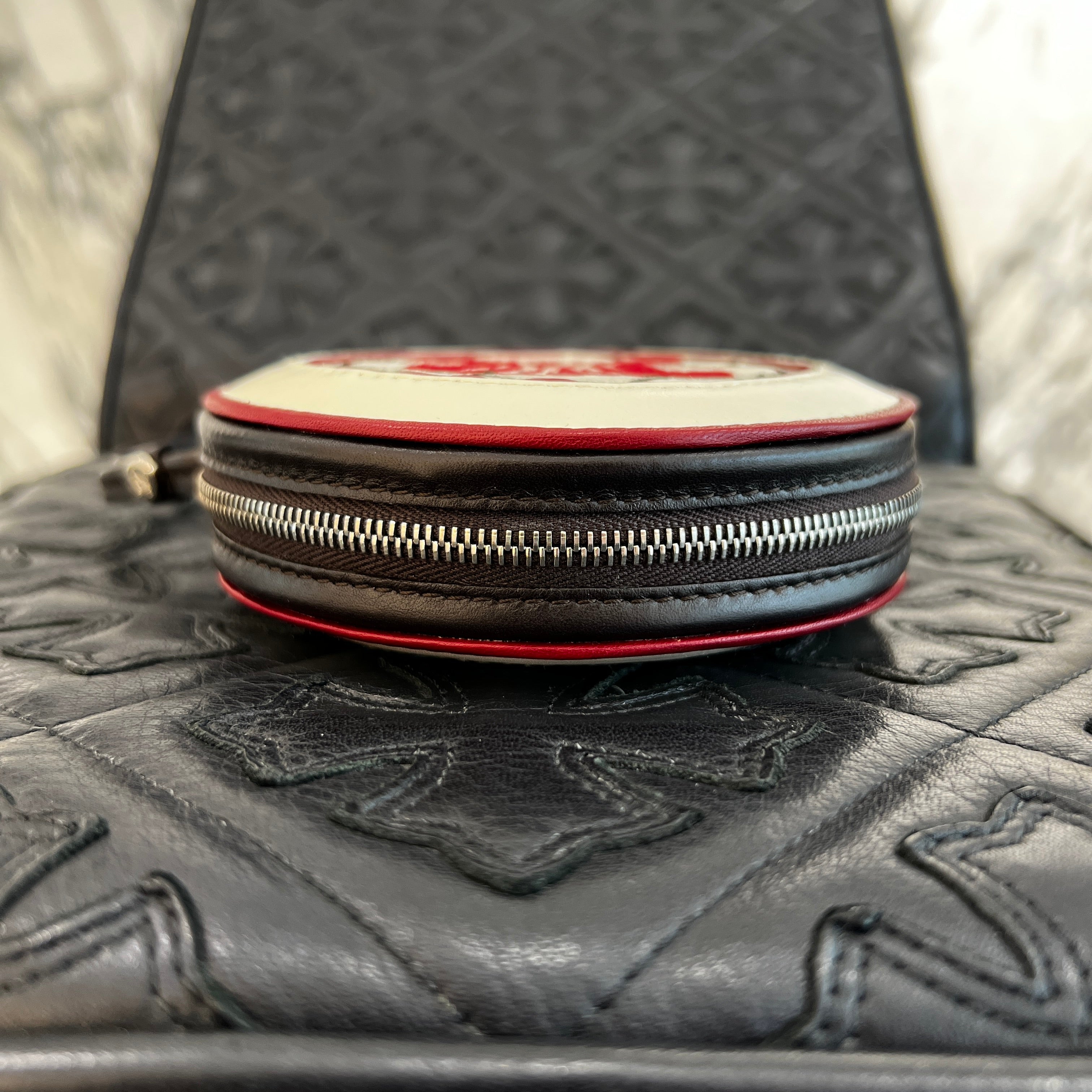 CELINE Logo Coin Case FIFA 2002 Soccer Ball Shaped Coin Purse