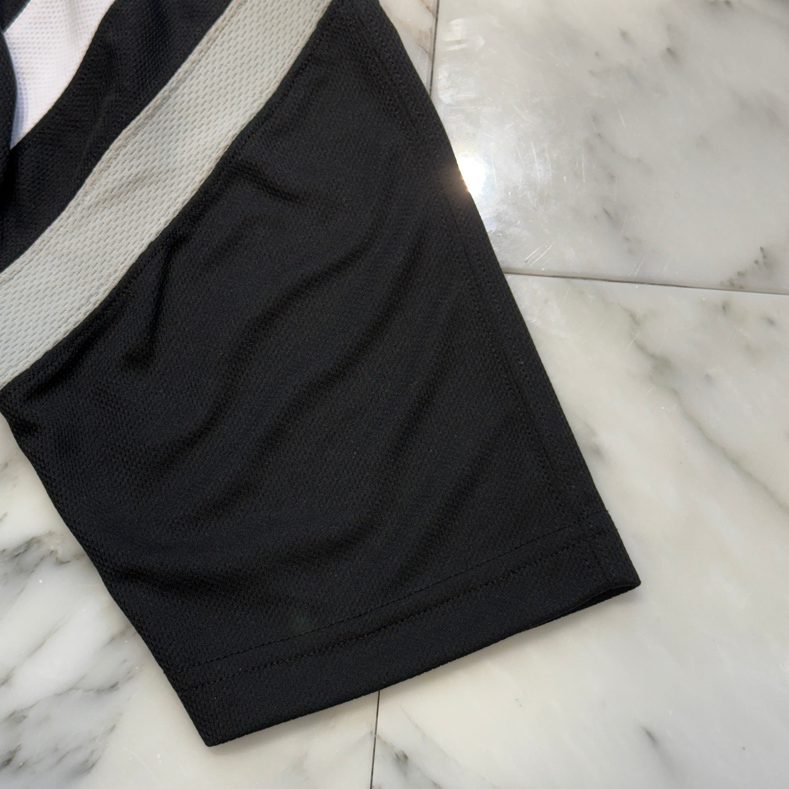 CHROME HEARTS Leather Silver Cross Patch Hockey Shirt Size M クロムハ―ツ レザーシルバークロスパッチ ホッケーシャツ ジャージー サイズM