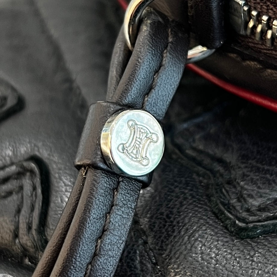 CELINE Logo Coin Case FIFA 2002 Soccer Ball Shaped Coin Purse セリーヌ ロゴ コインケース FIFA 2002 サッカーボール型 小銭入れ