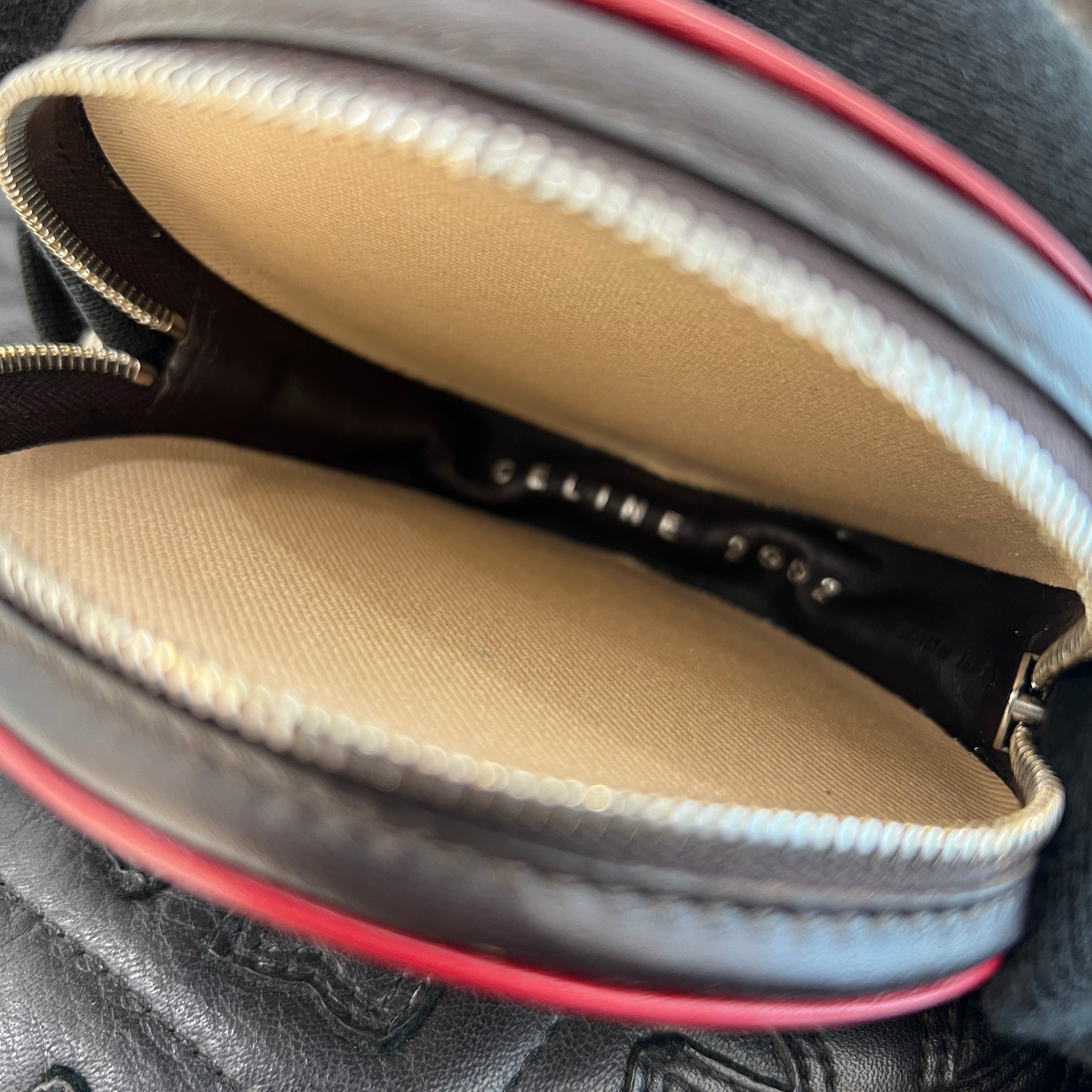 CELINE Logo Coin Case FIFA 2002 Soccer Ball Shaped Coin Purse