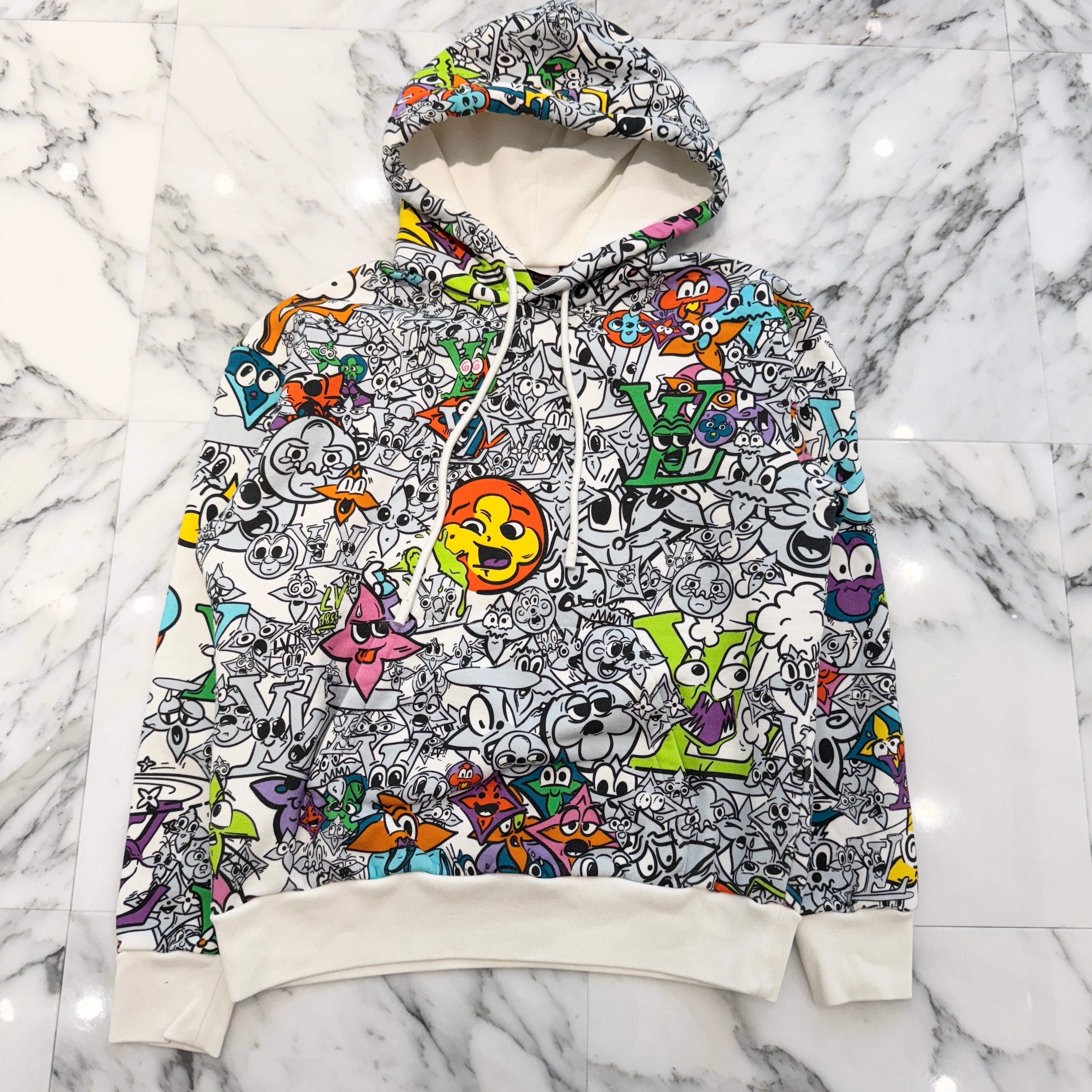 LOUIS VUITTON 2023SS Monogram Comics Hoodie 1AB54K Size S ルイヴィトン モノグラム コミックス フーディー サイズS