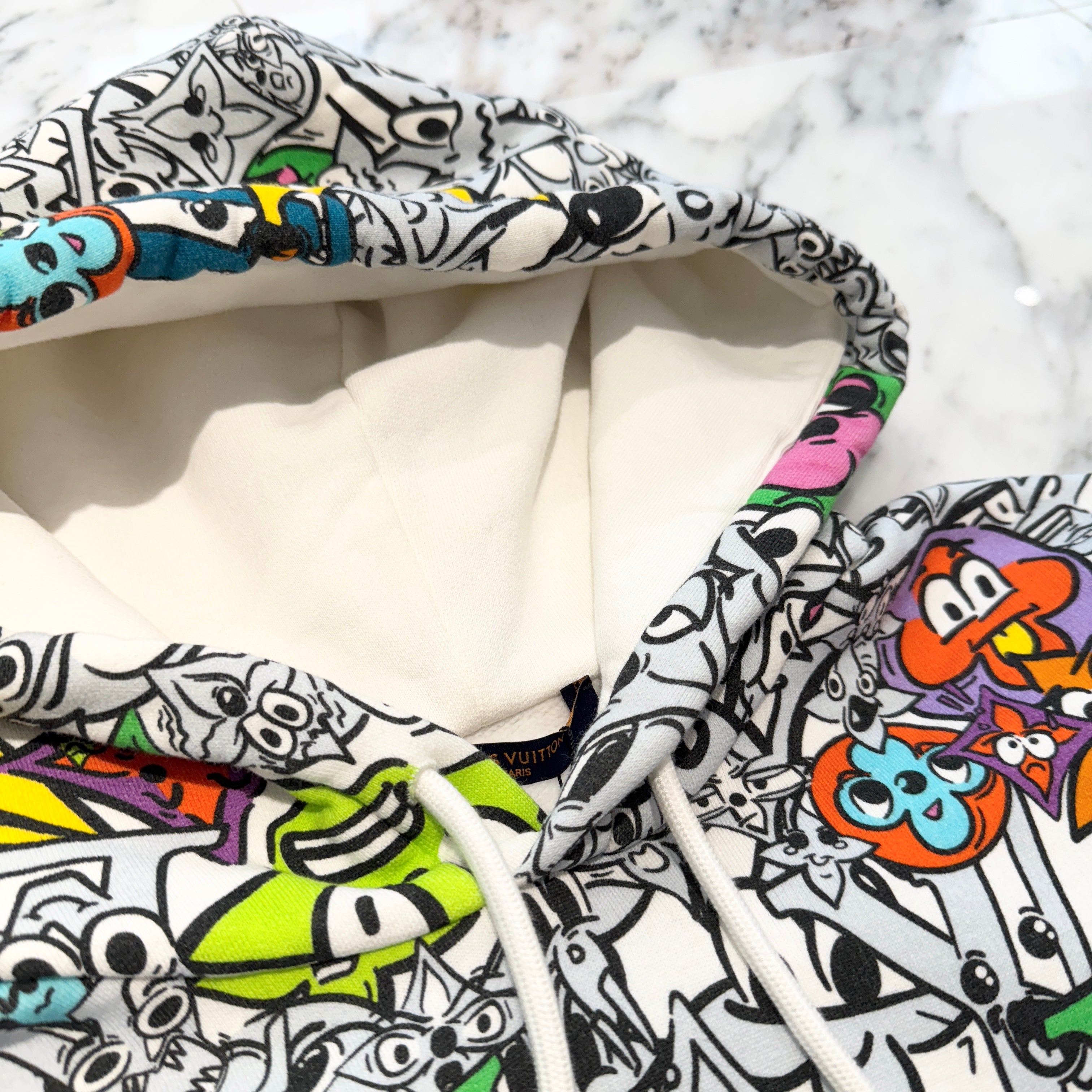 LOUIS VUITTON 2023SS Monogram Comics Hoodie 1AB54K Size S ルイヴィトン モノグラム コミックス フーディー サイズS