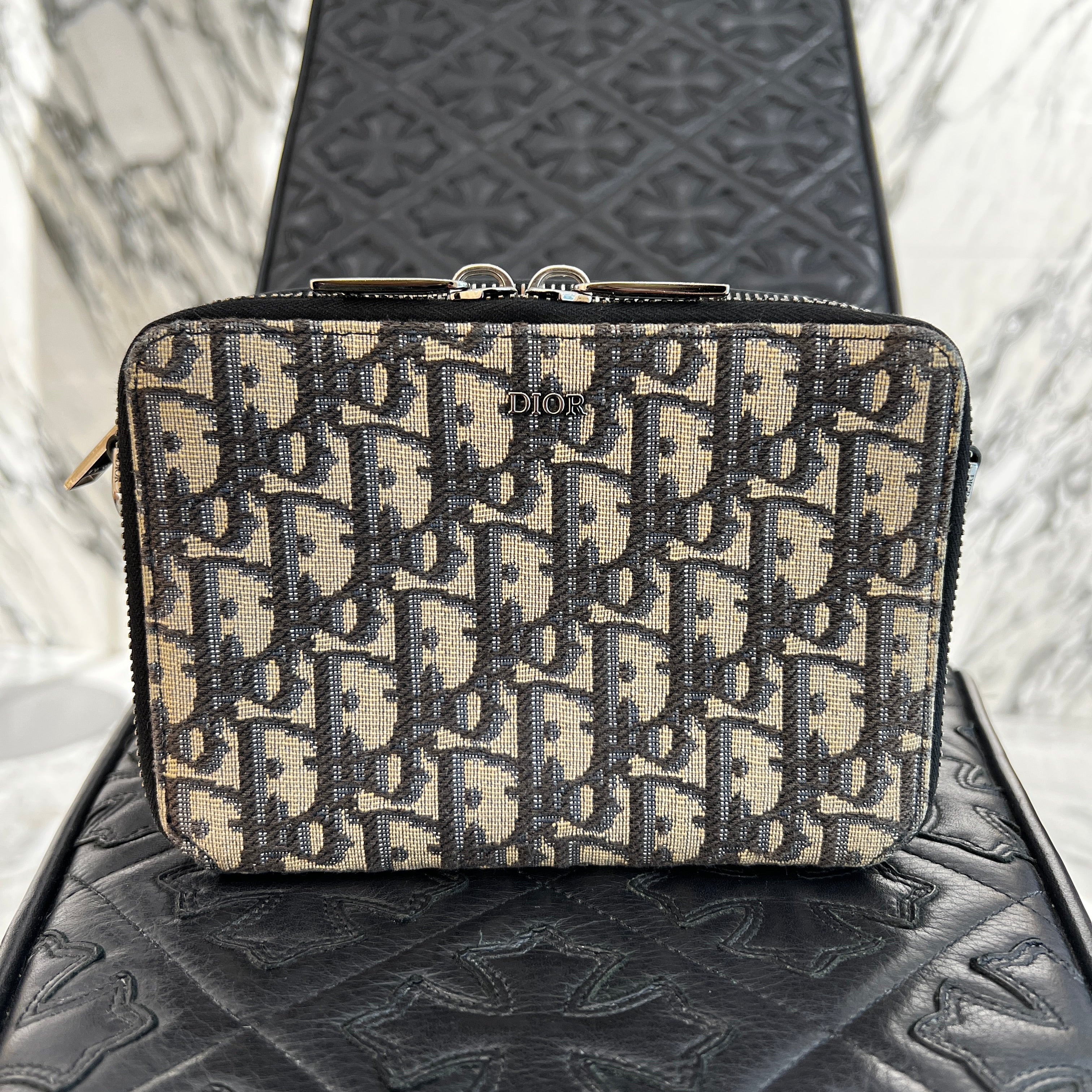 DIOR 2023SS Oblique Trotter Shoulder Bag 2OBBC119YSE ディオール オブリーク トロッター ショルダーバッグ