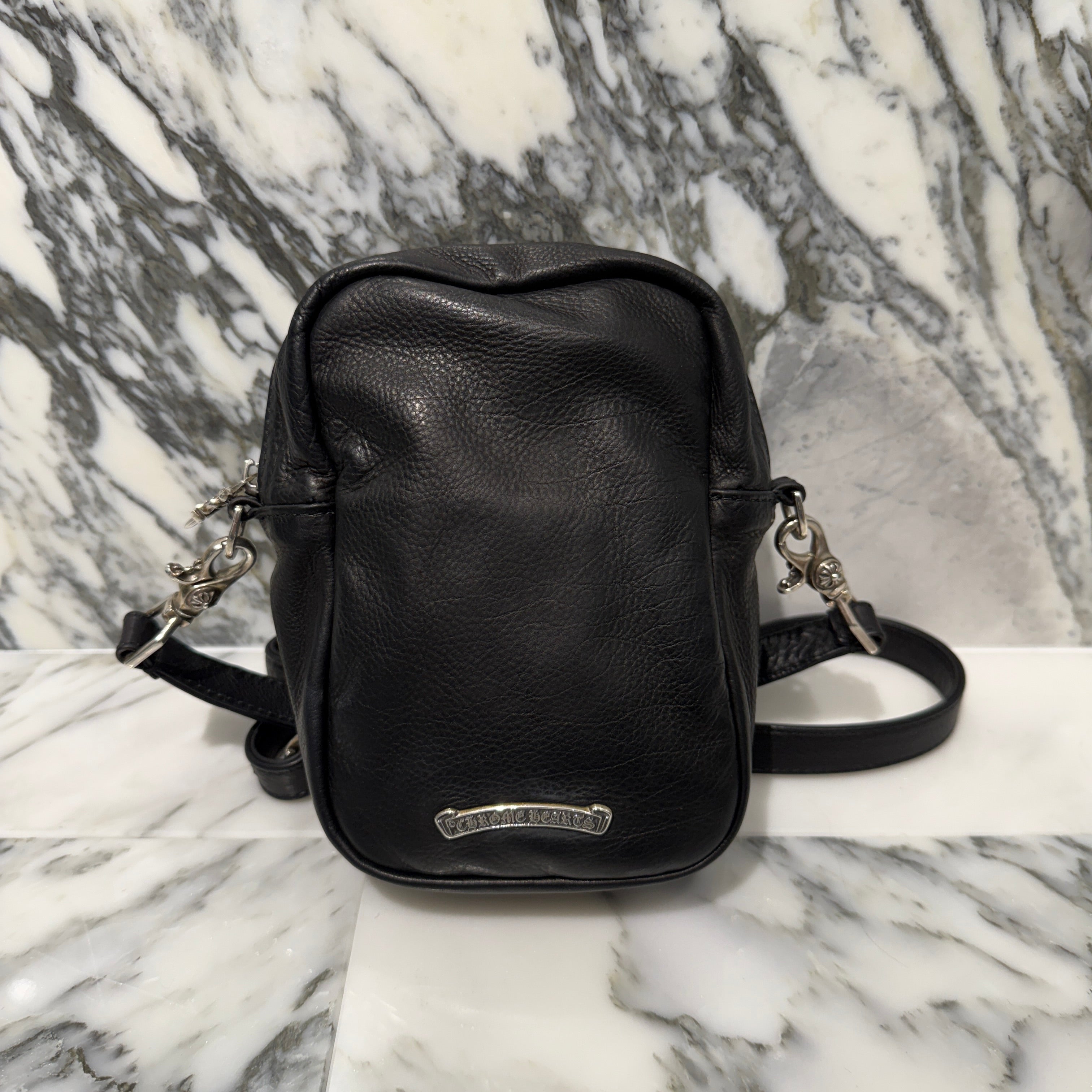 CHROME HEARTS TAKAMINI 3 Cemetery Cross Patch Shoulder Bag クロムハーツ タカミニ 3セメタリークロスパッチ ショルダーバッグ